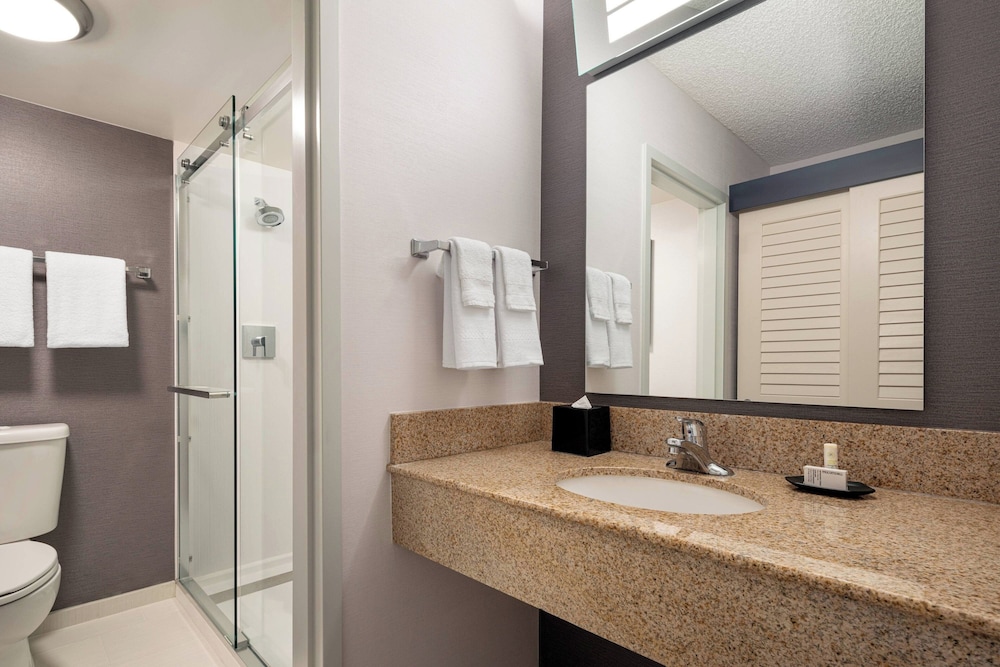 غرفة بسرير كينج مع أريكة لذوي الإعاقة، Courtyard by Marriott Rancho Cordova Sacramento 4/6