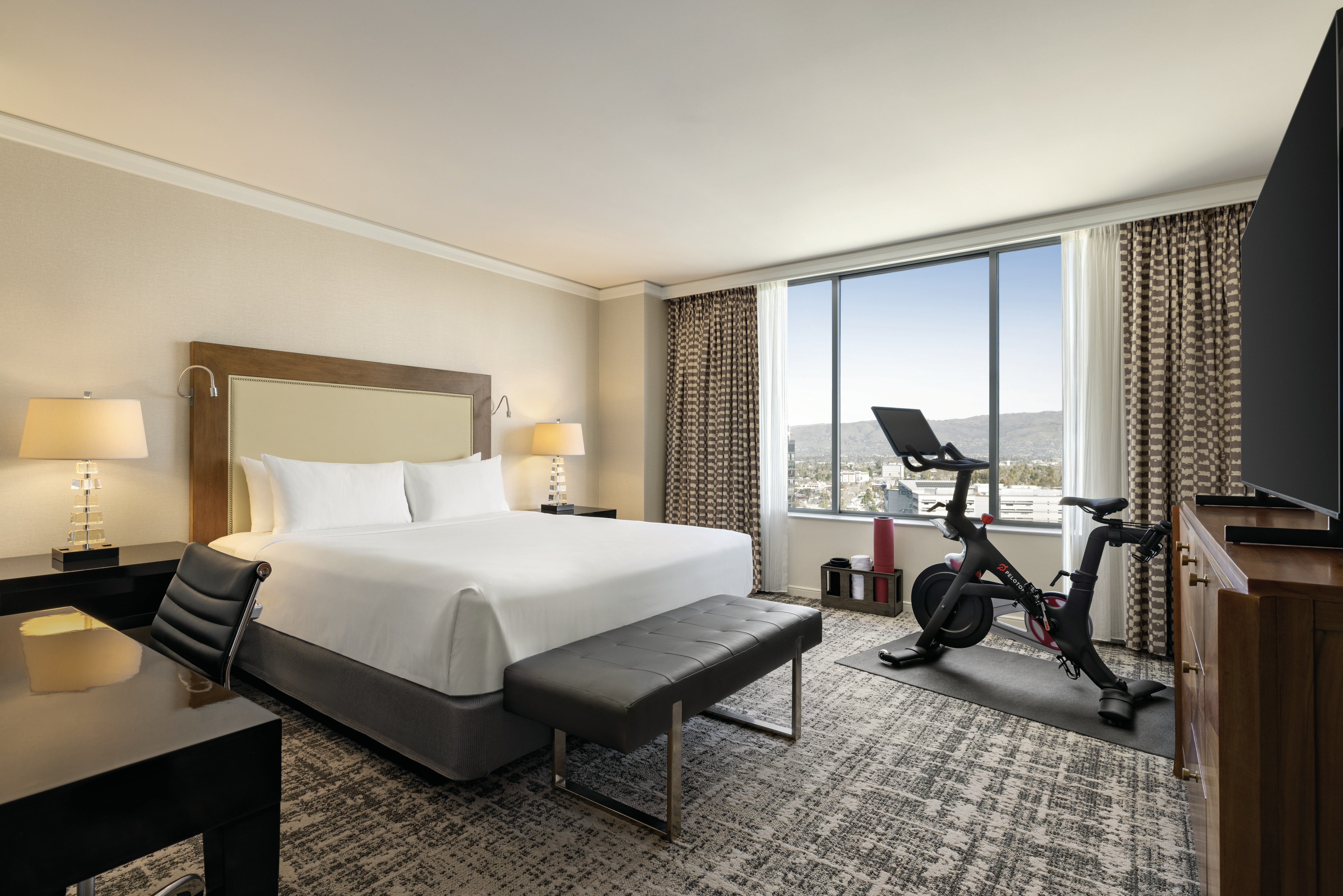 Room, King Bed, Peloton