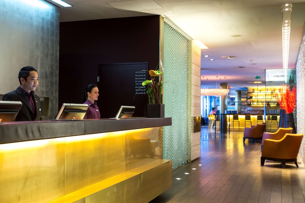 Lobby at Radisson Blu Media Harbour Hotel Dusseldorf, DUSSELDORF