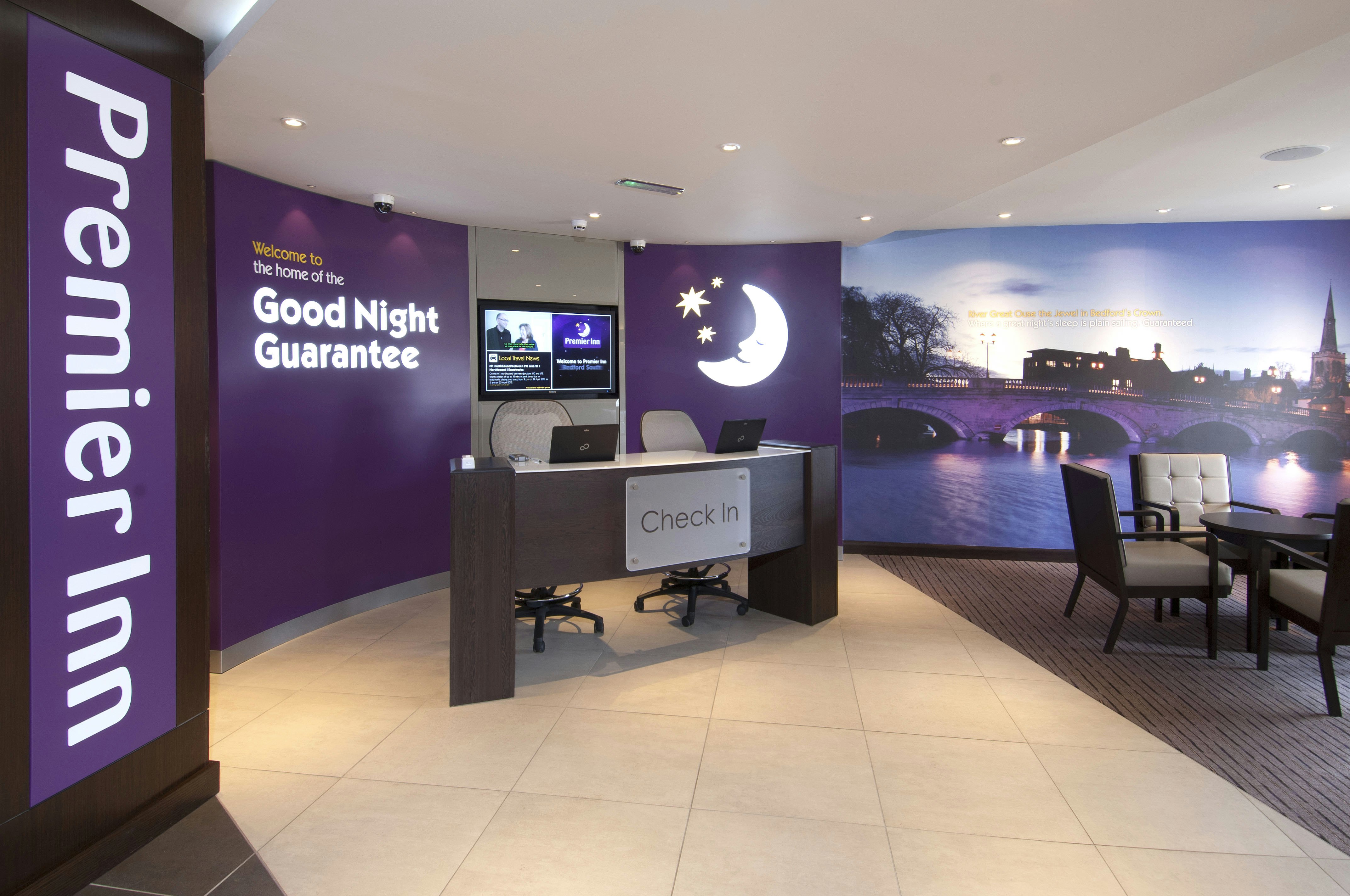 Lobby at Premier Inn Bedford South A421, BEDFORD