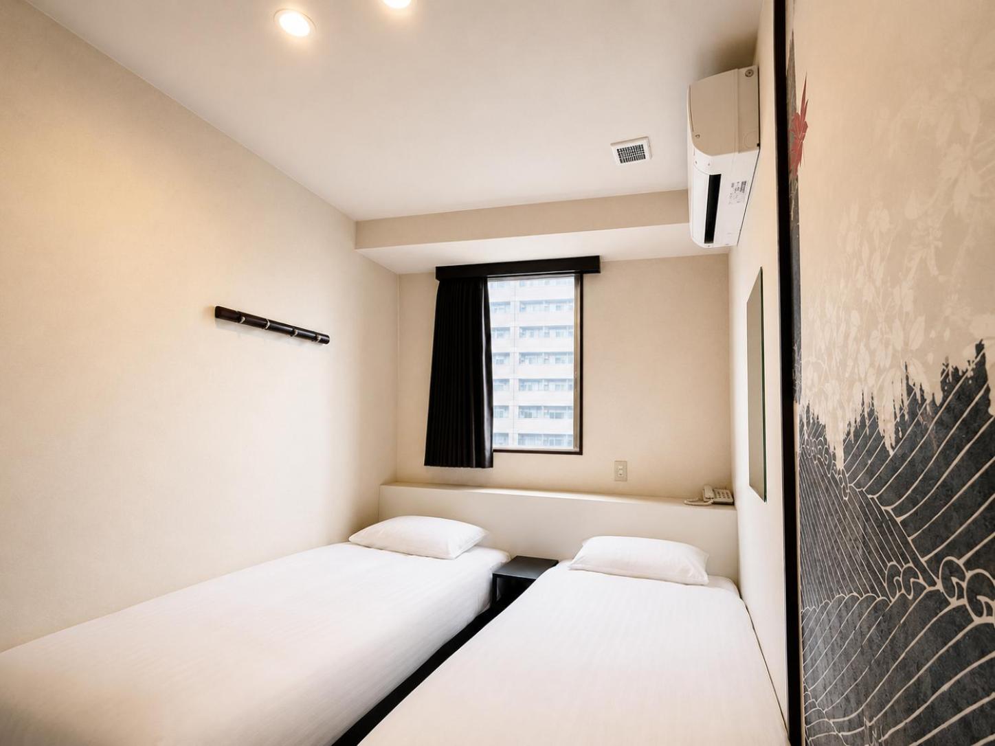 غرفة بسريرين منفصلين، Arashi Hotel Namba 9/10