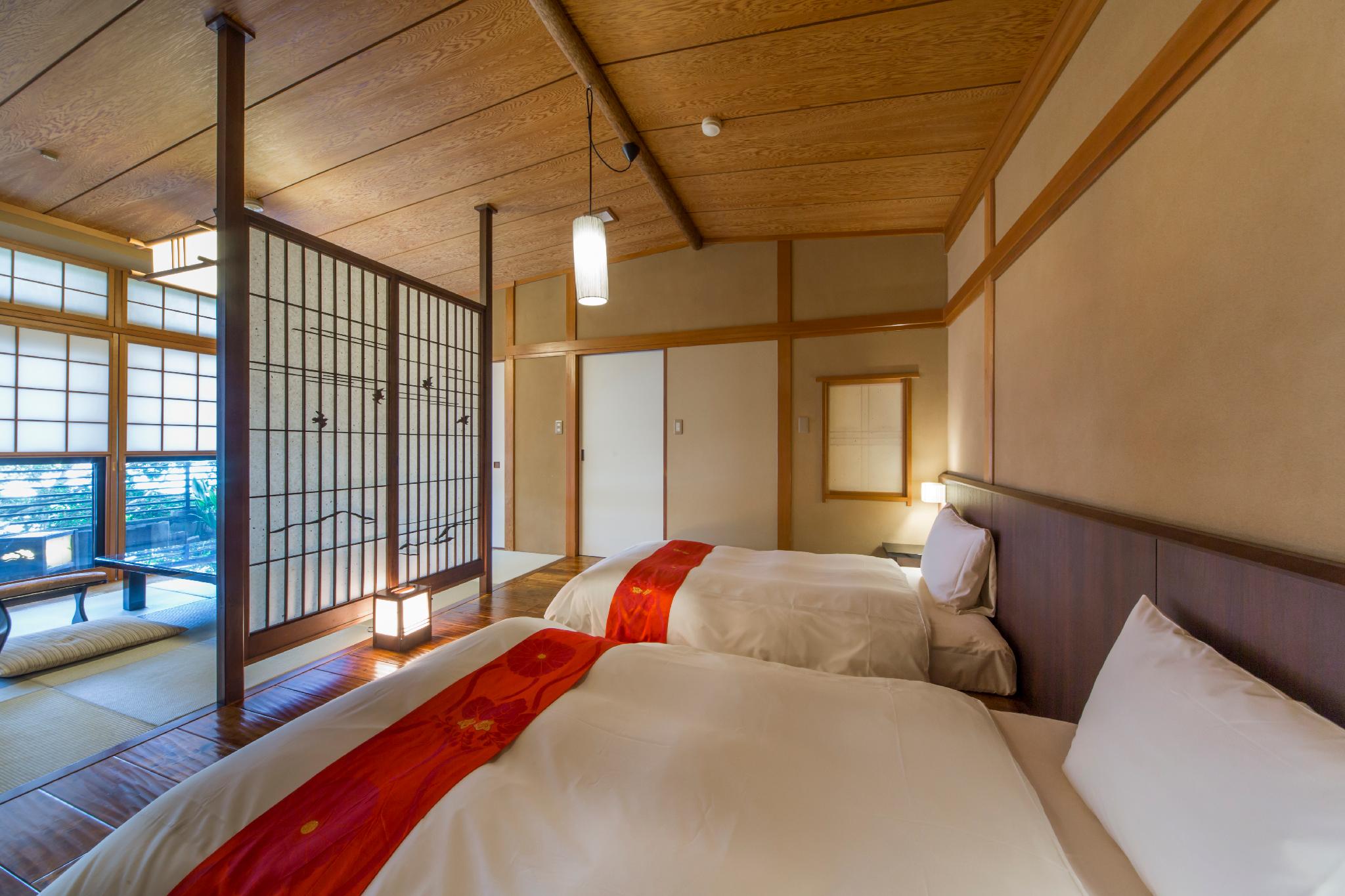 Semi Room, Japanese Western, 2 Semi Double Beds, Outdoor Bath, Main Building
