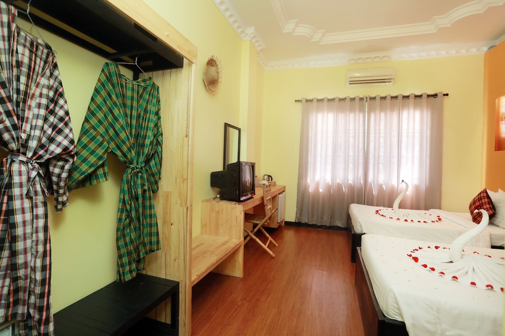 غرفة ديلوكس بسرير مزدوج أو سريرين منفصلين، Central Indochine D Angkor Hotel 9/10