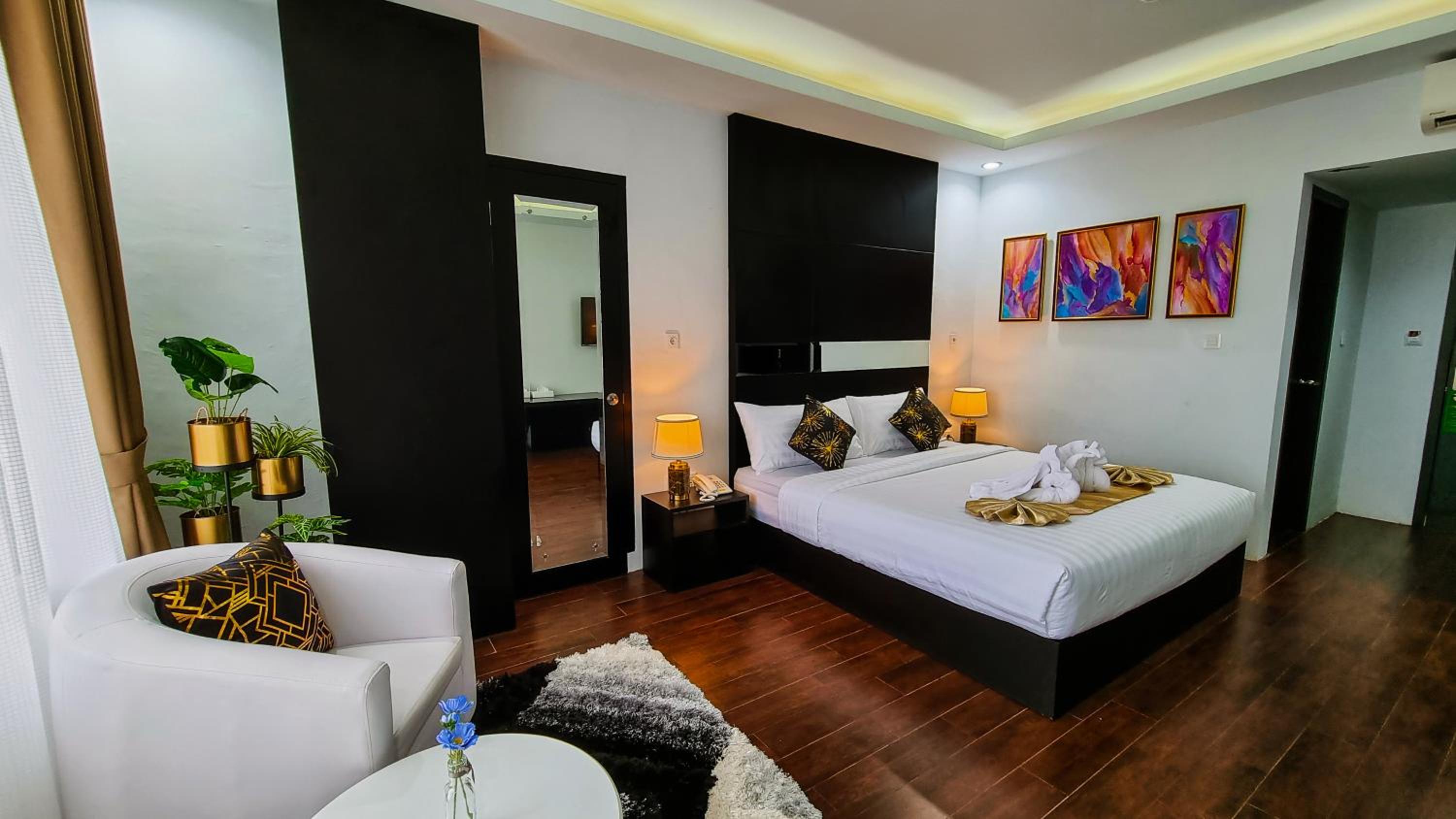 غرفة بسرير مزدوج أو سريرين منفصلين، Hotel Rasamala 5/10
