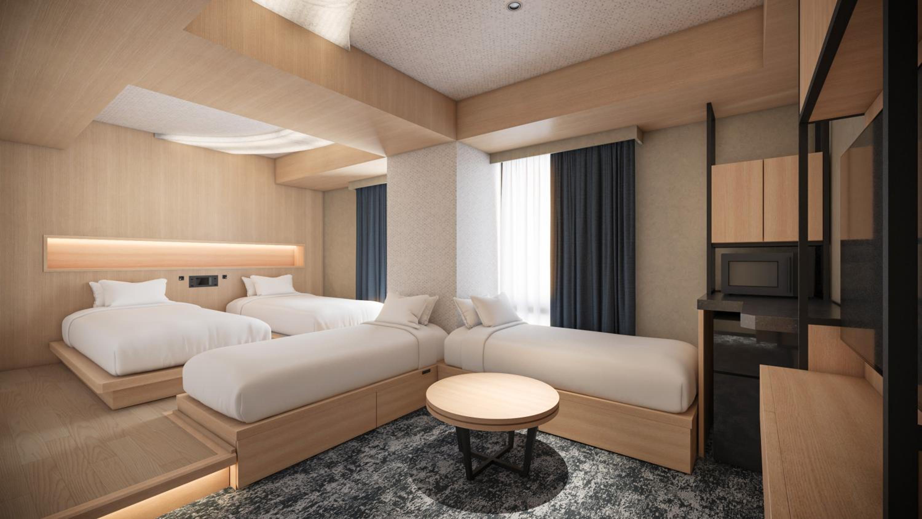 غرفة ديلوكس بسريرين منفصلين مع أريكة، Hotel Keihan Tenmabashiekimae 7/9