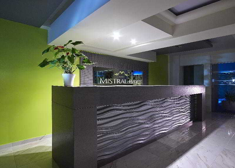 Lobby at Mistral Bay Hotel, AGIOS NIKOLAOS