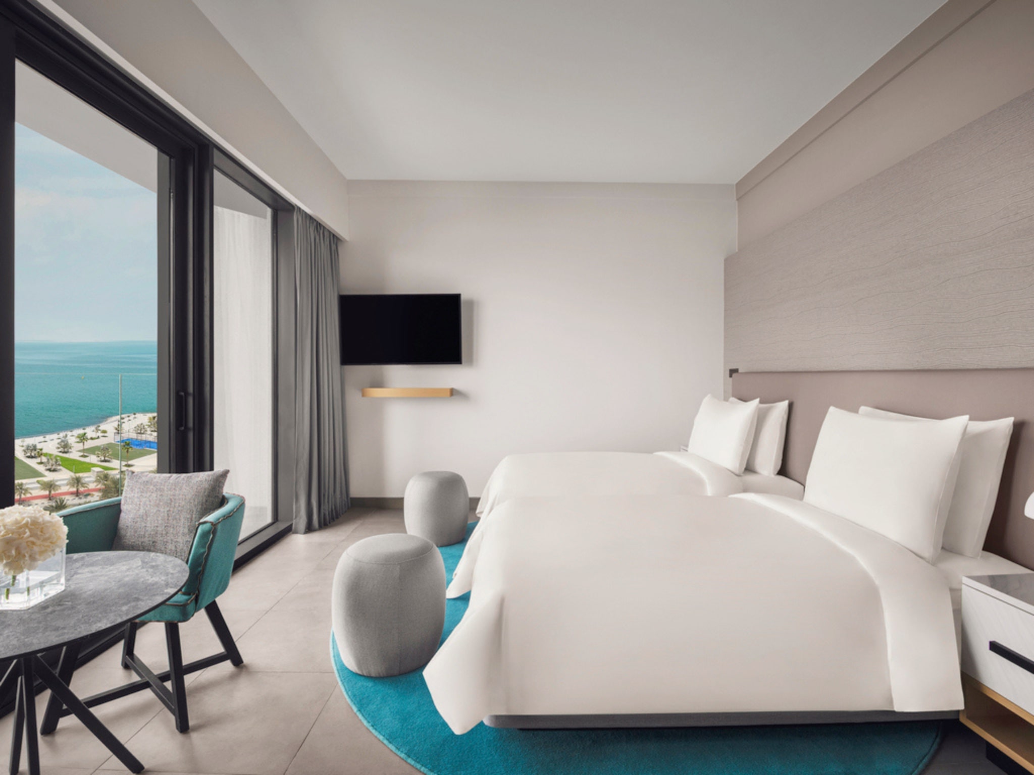 Deluxe, Twin Beds, Sea View