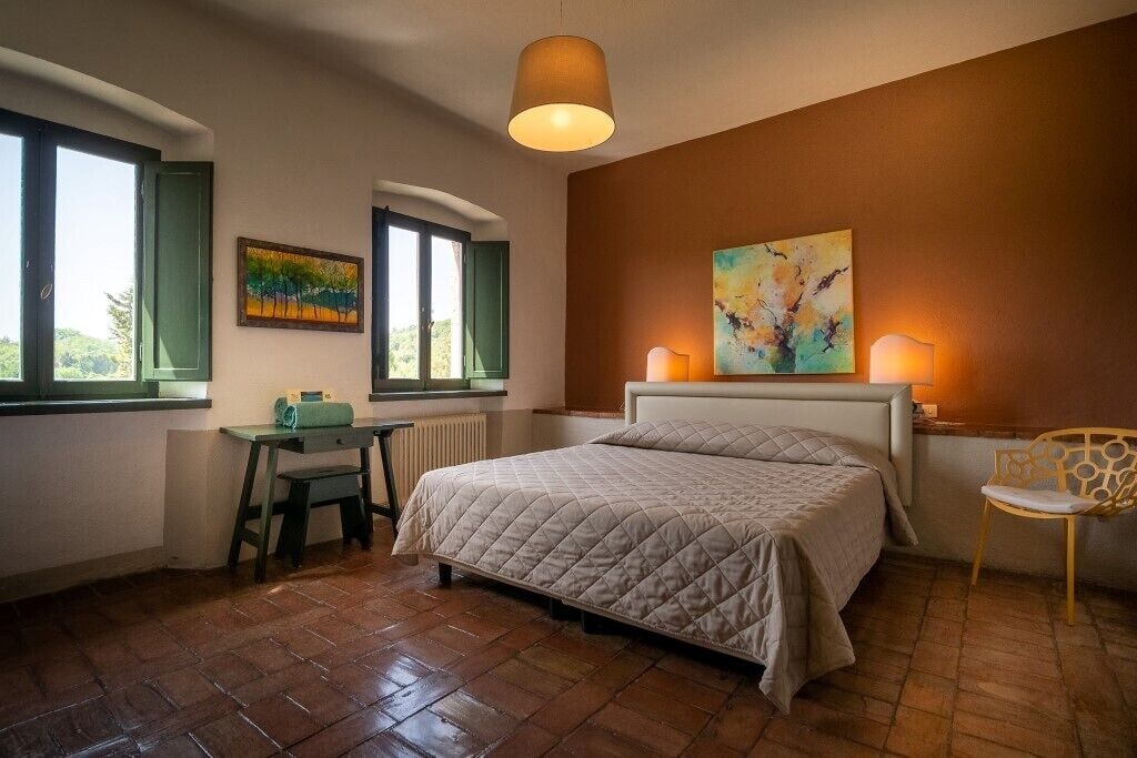 Room, Double Bed, Country Side View