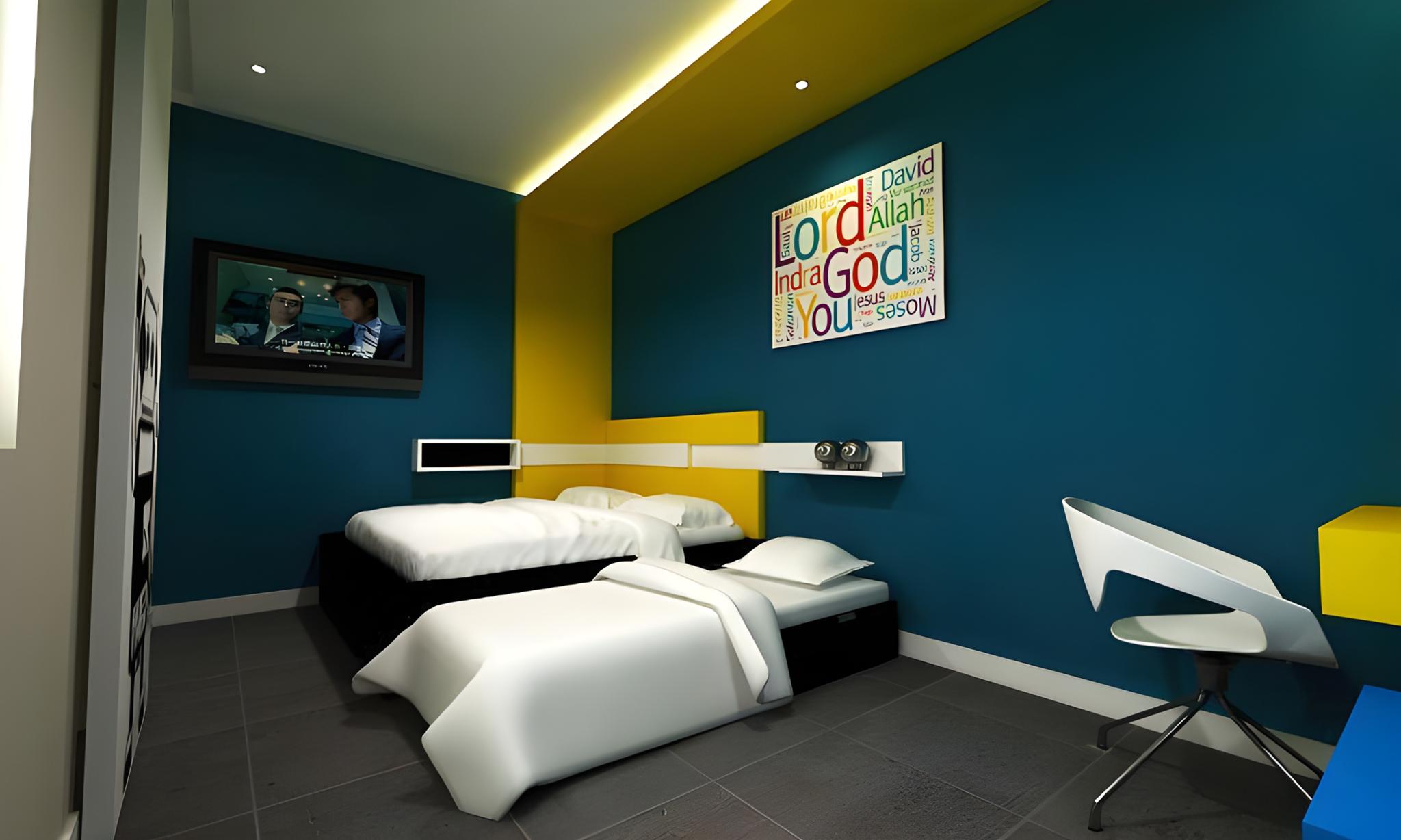 Room, Triple, 1 Double and 1 Single Bed, with Extra Bed