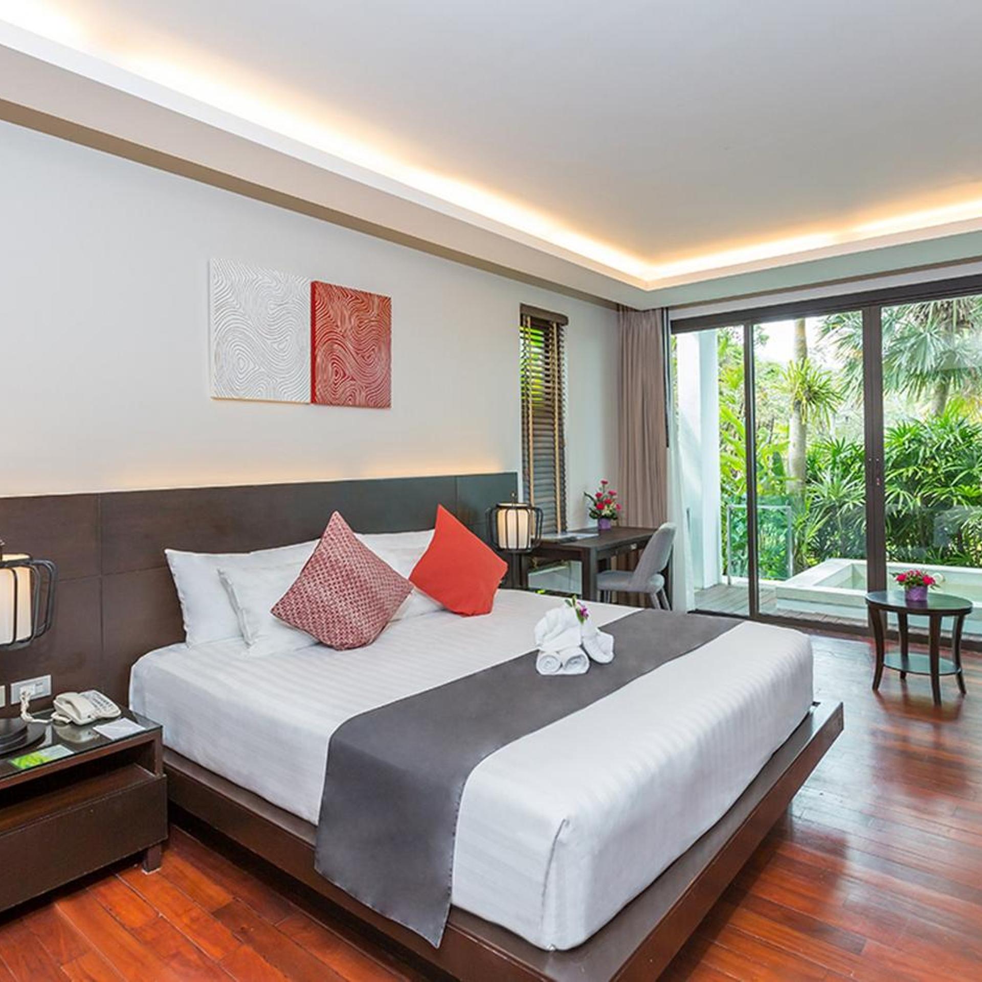 جناح بسرير فردي بغرفتي نوم