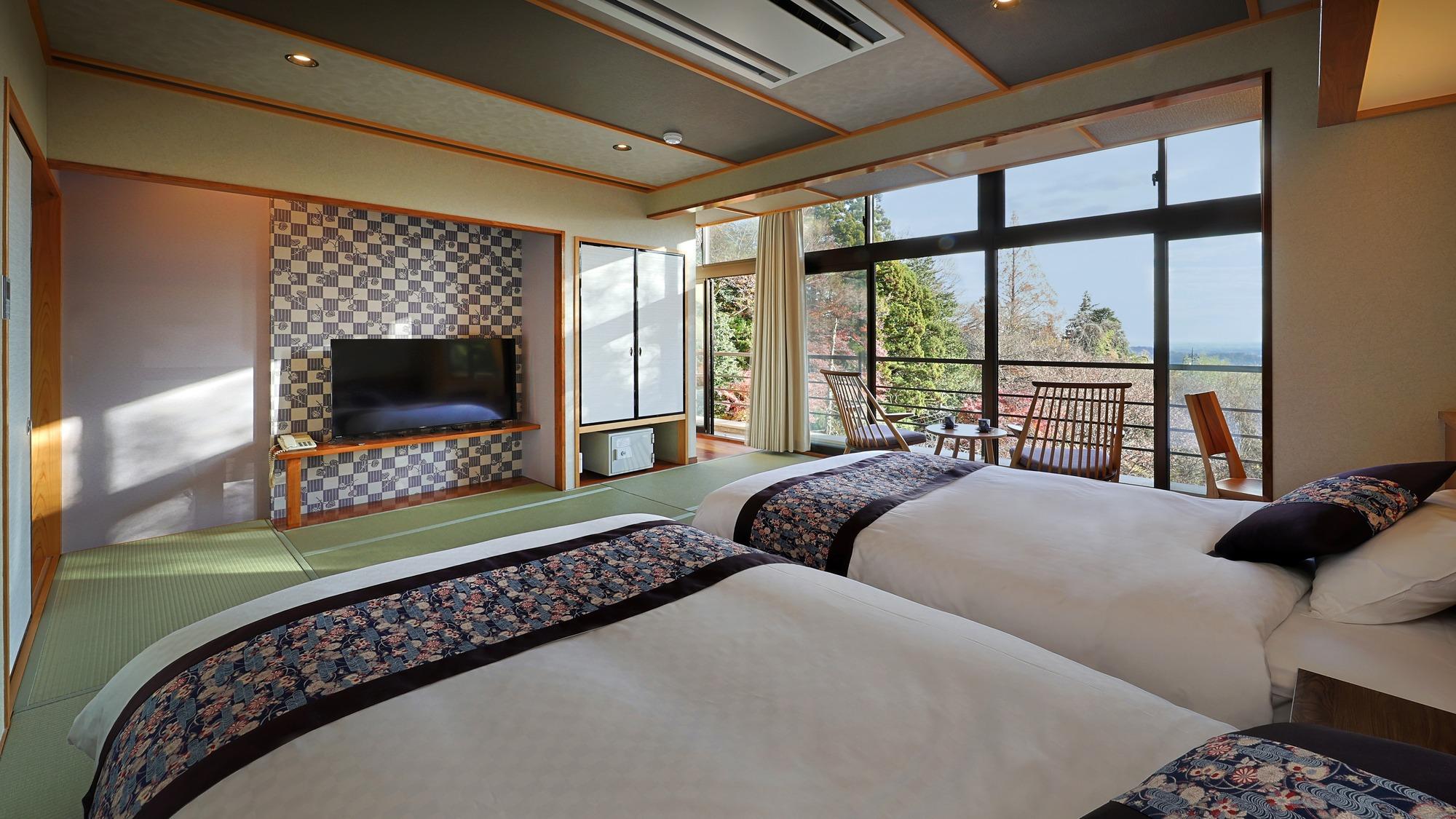 Japanese Western, Standard, Twin Beds