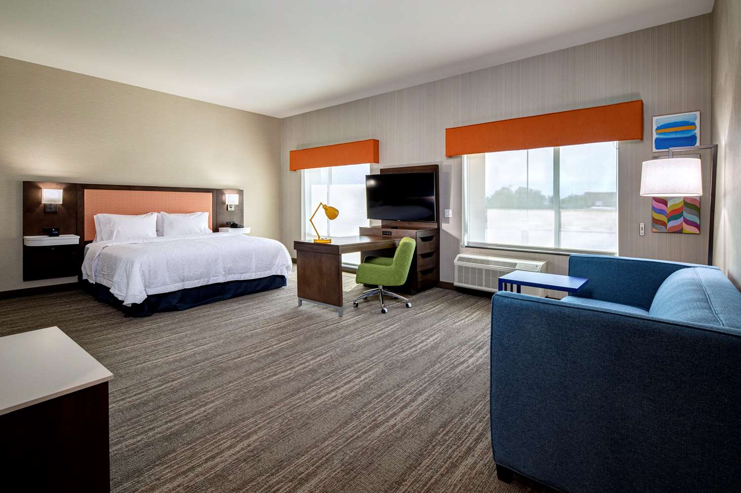 جناح استوديو بسرير كينج، Hampton Inn and Suites Indio, CA 2/3