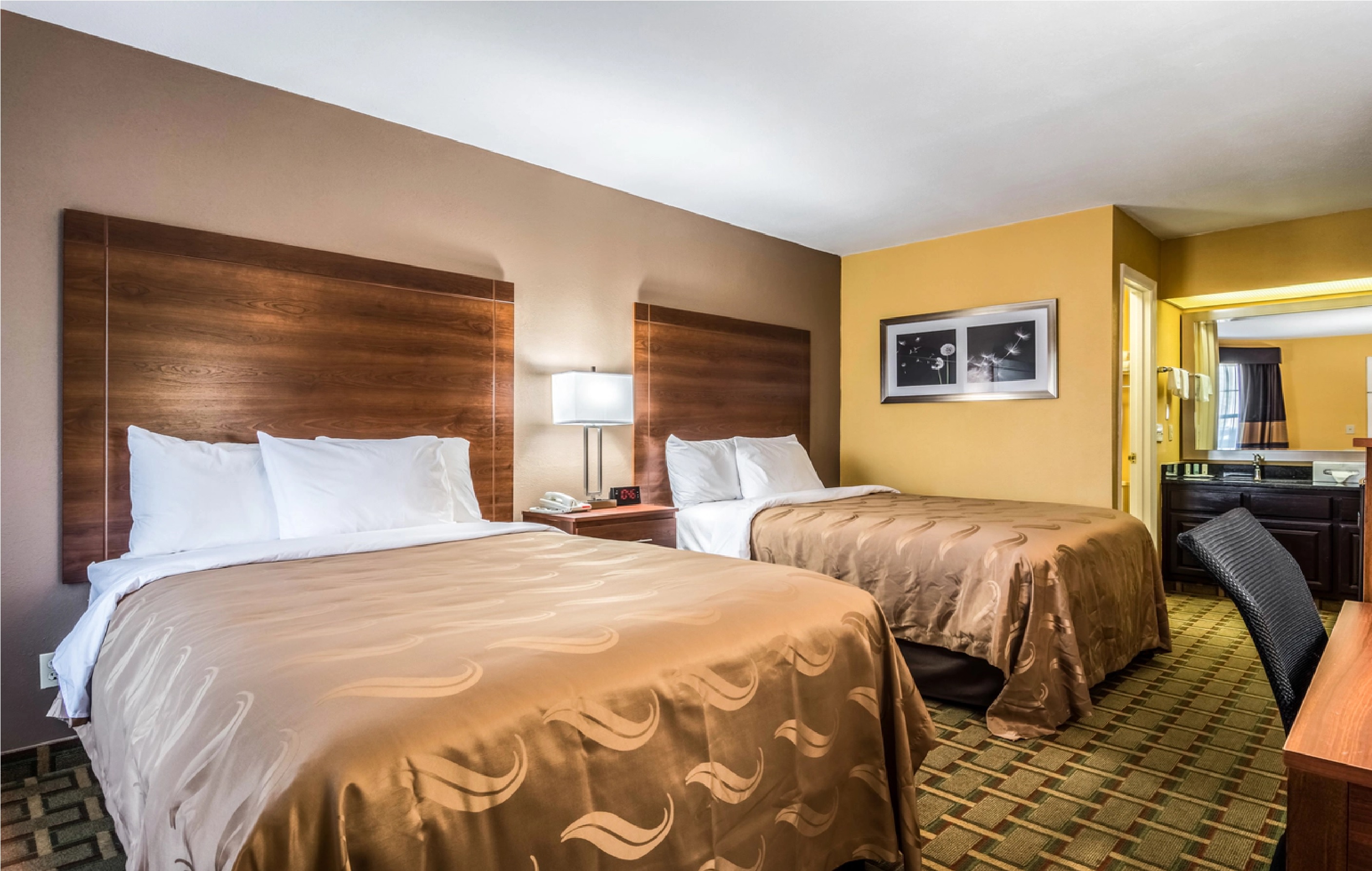 غرفة بسريرين كوين، Quality Inn Washington, GA 2/3