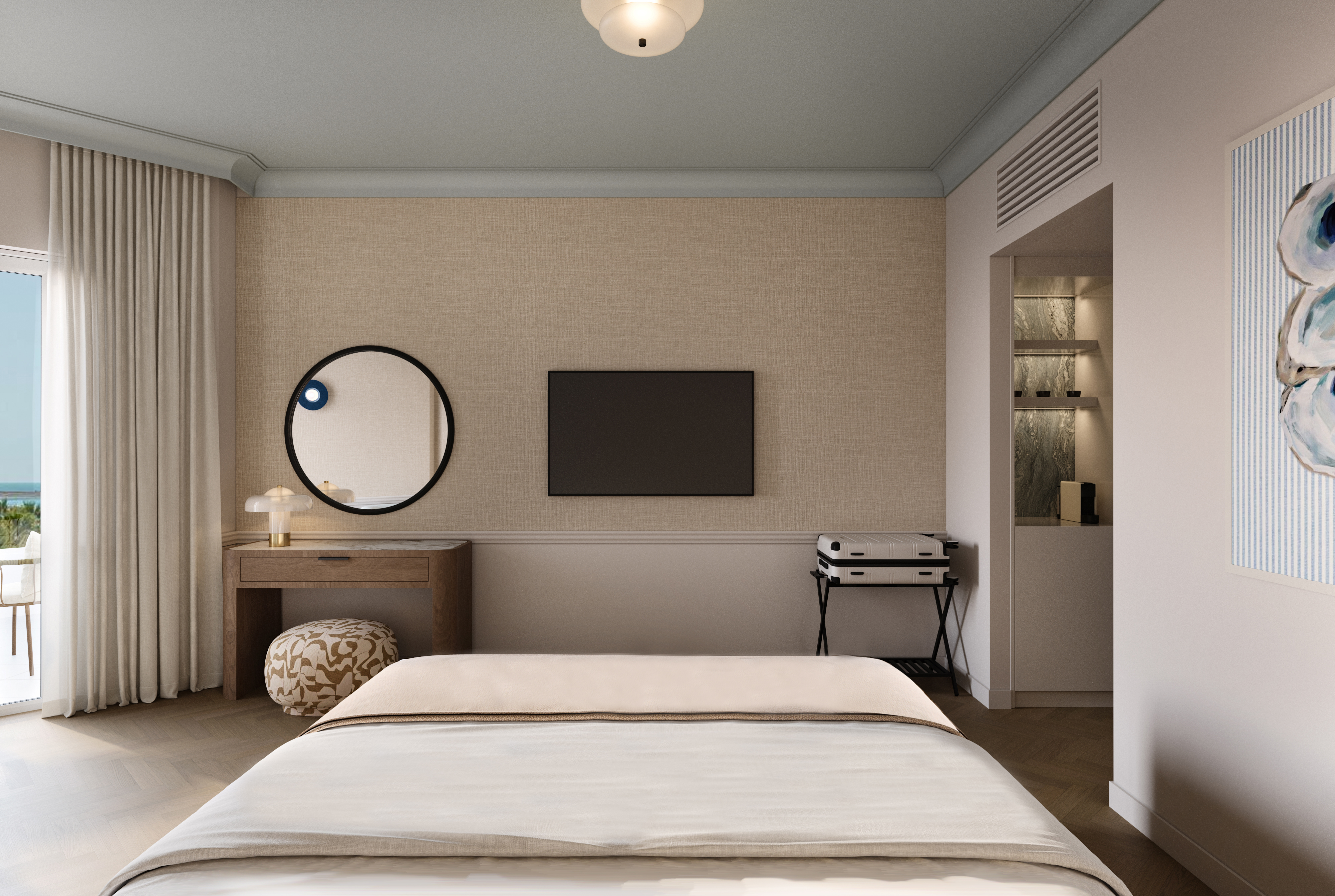 SUPERIOR, TWIN BEDS, SEA VIEW