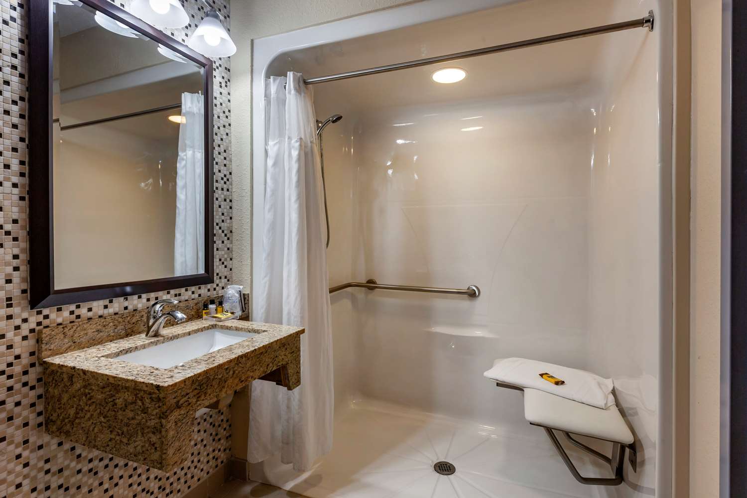 غرفة بسرير كوين بحوض استحمام لذوي الإعاقة، Best Western Plus Woodstock Inn & Suites 4/4