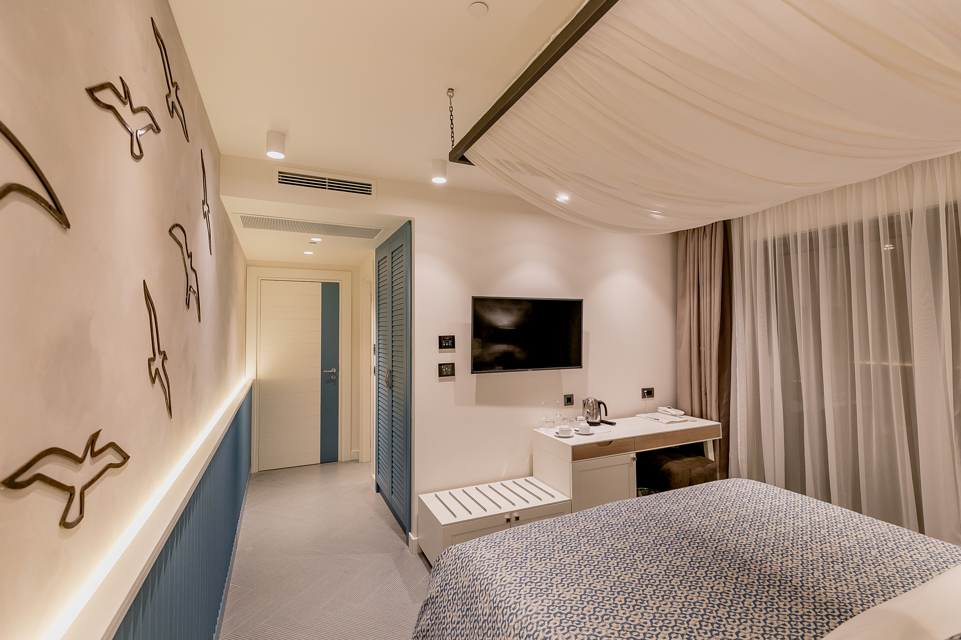 غرفة بسرير مزدوج بإطلالة على البحر، Casa Del Mare Mediterraneo 3/3