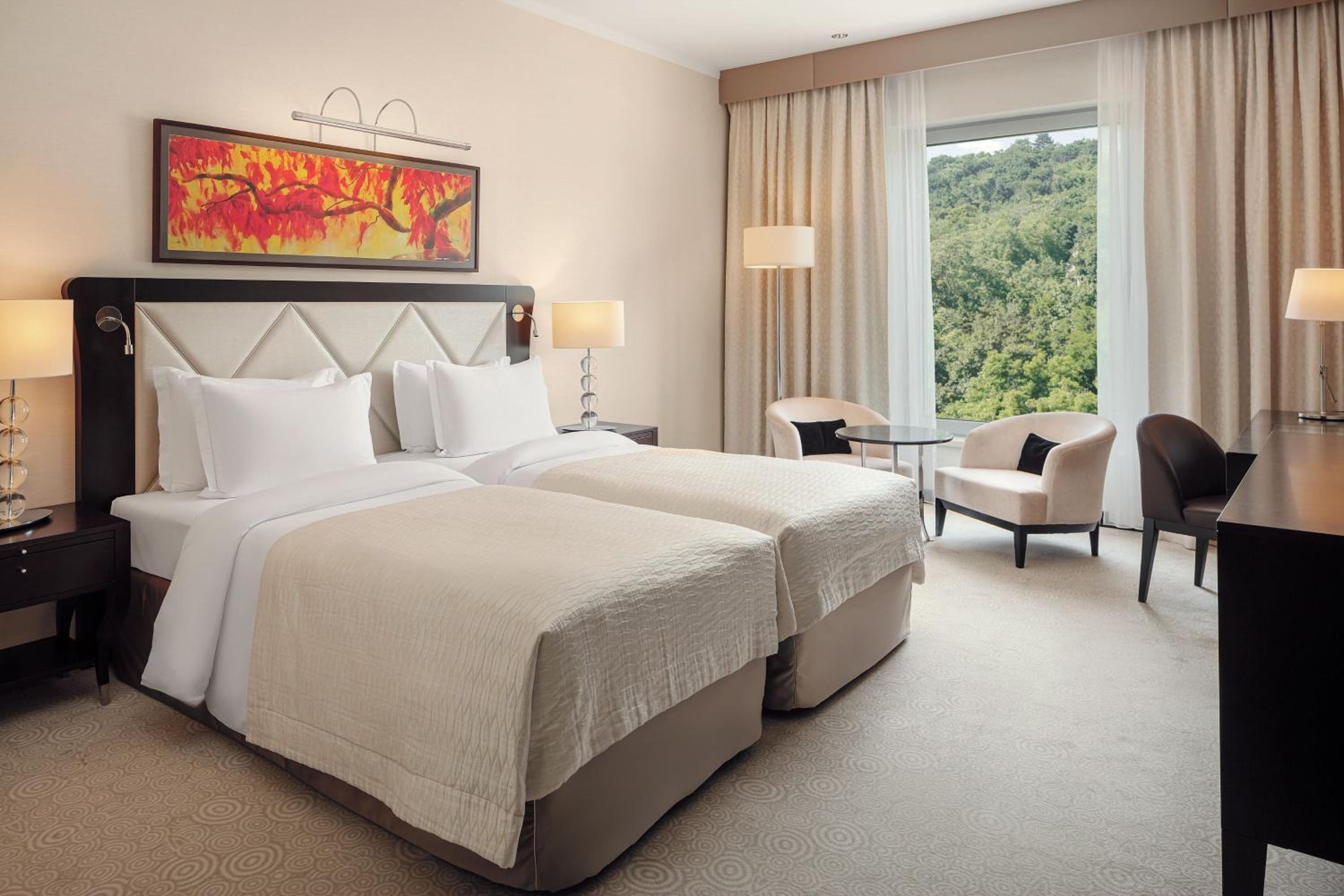 Castle, Guest Room, Twin Beds, Hill View