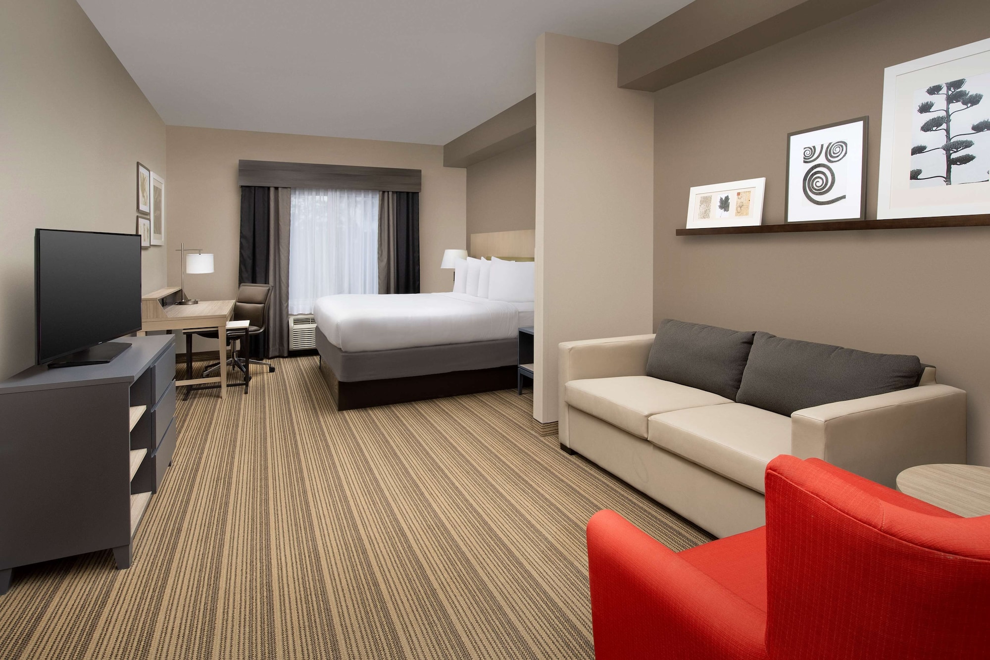 جناح استوديو بسرير كينج مع أريكة، Country Inn & Suites By Radisson Gainesville FL 3/9