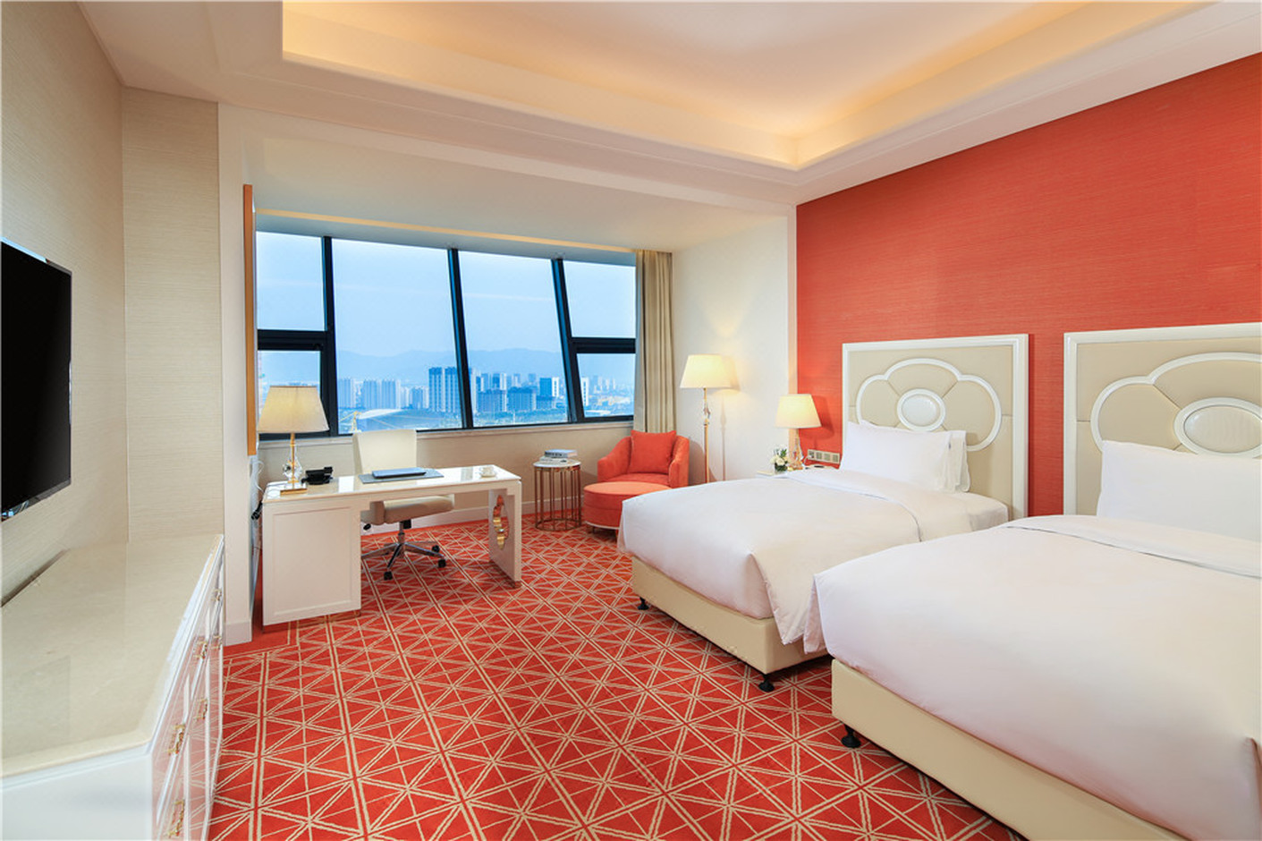 Elegant, Classic, Twin Beds