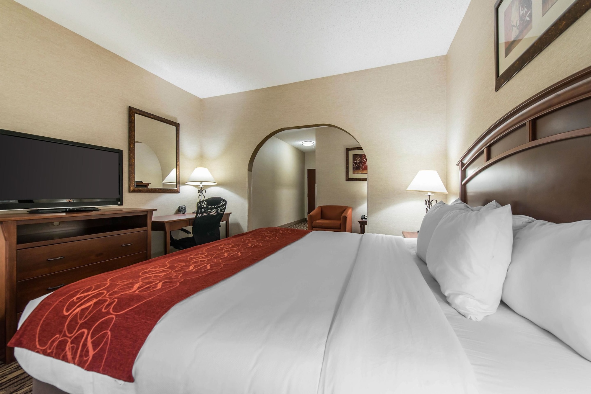جناح بسرير كينج مع أريكة، Comfort Suites At Evergreen Parkway 5/10