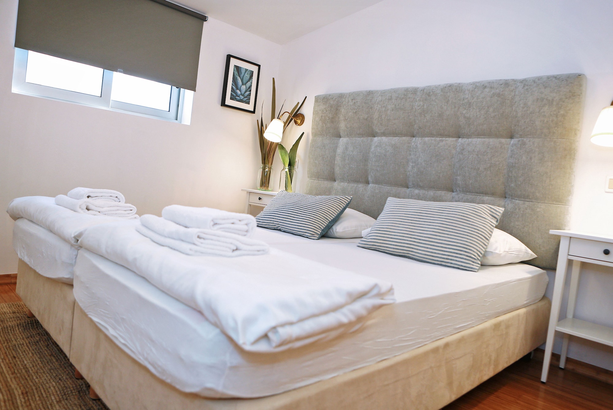 1 Bedroom, Superior, Suite, Double and Twin Beds, Sea View, Balcony