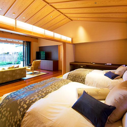 Japanese Western, Villa, Twin Beds, Outdoor Bath