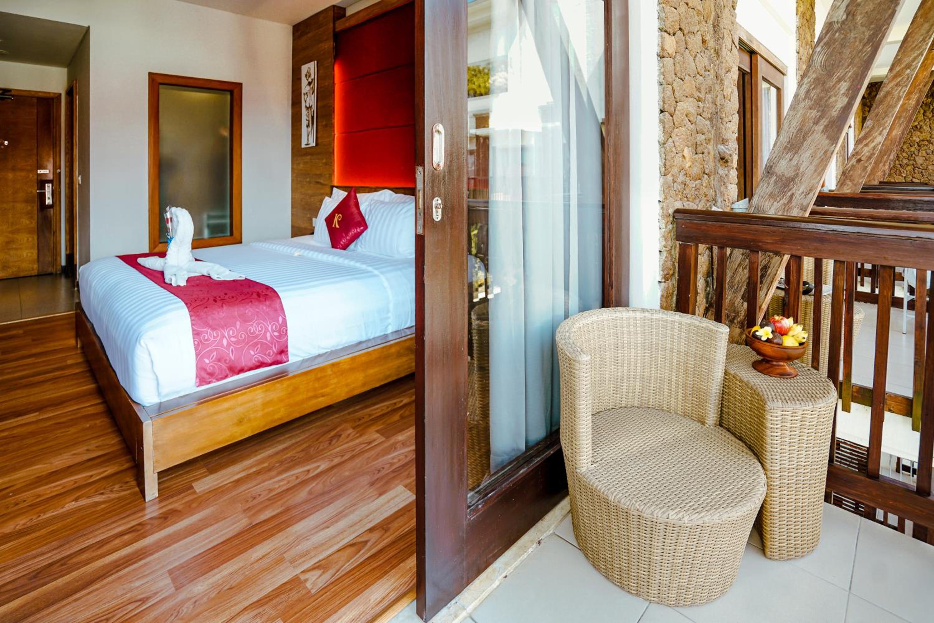 غرفة بسرير مزدوج أو سريرين منفصلين، The Kirana Canggu Hotel 7/8