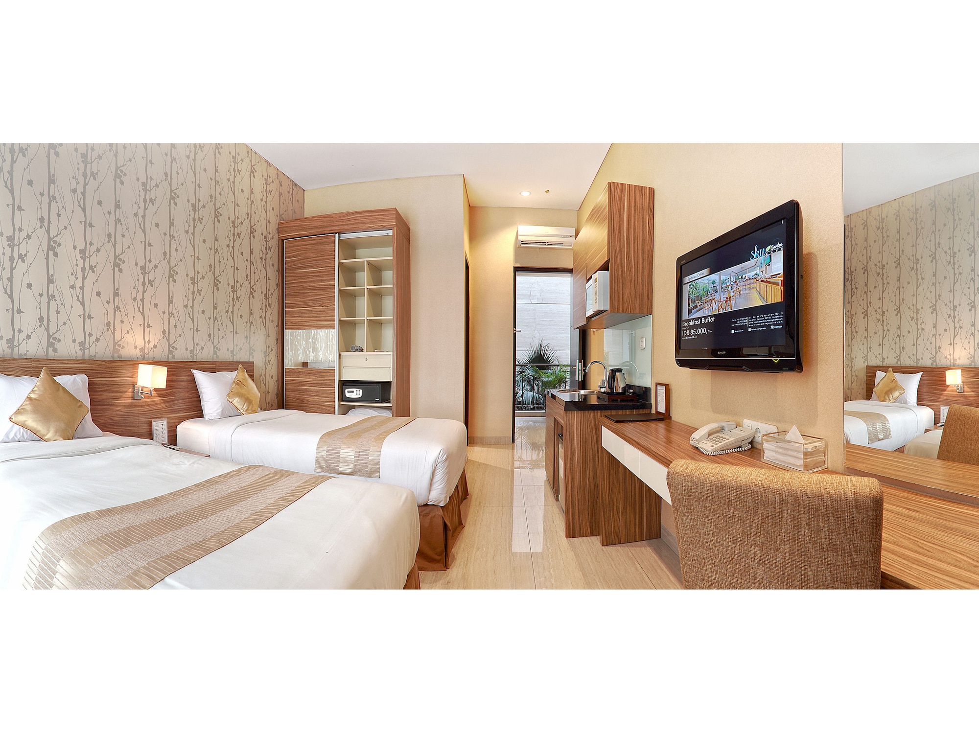 جناح بزنس بسريرين منفصلين، Rasuna Icon Hotel 8/10