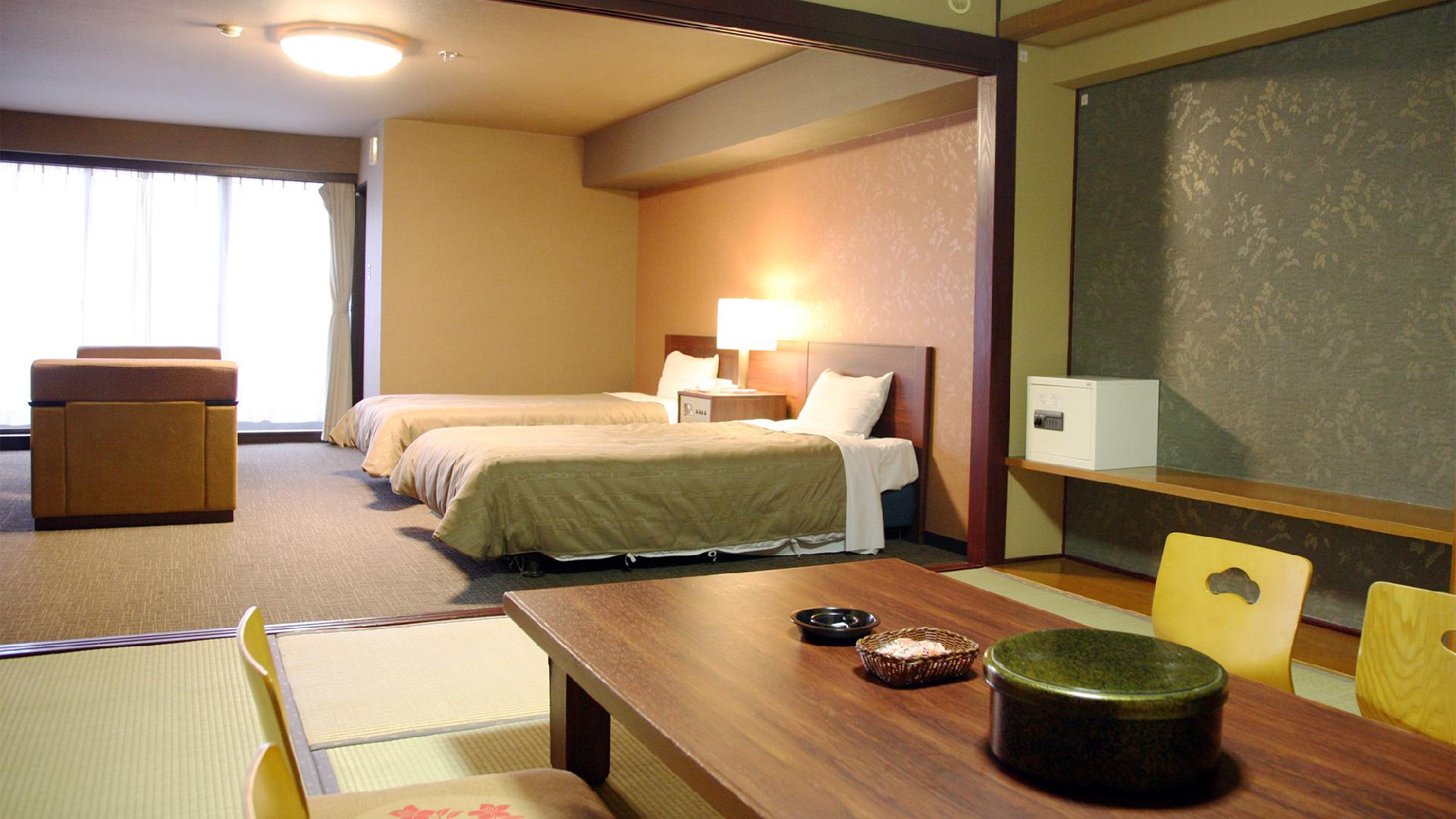 Japanese Western, Twin Beds, Ocean View, Tatami, Smoking