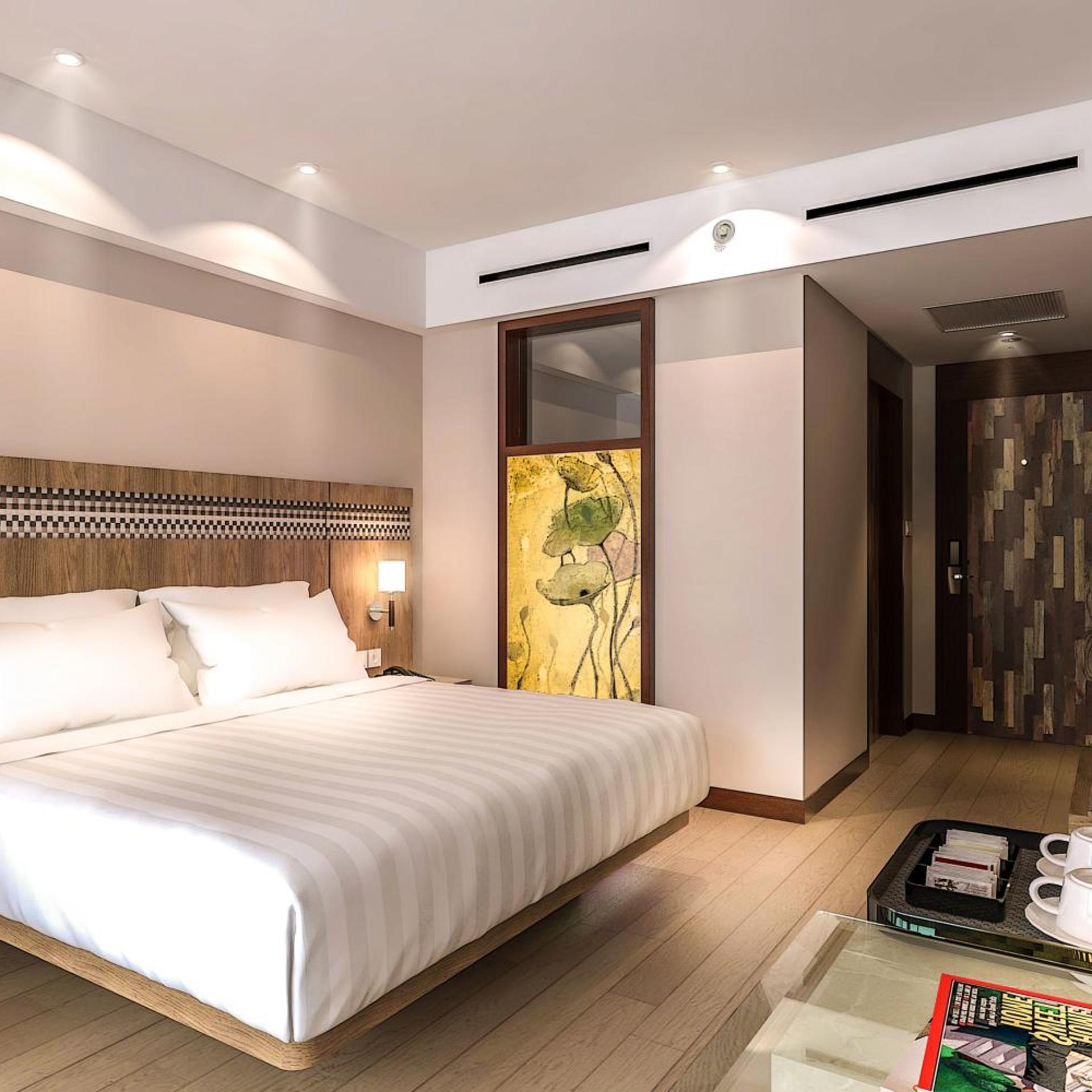 Deluxe, King Bed, Pool View