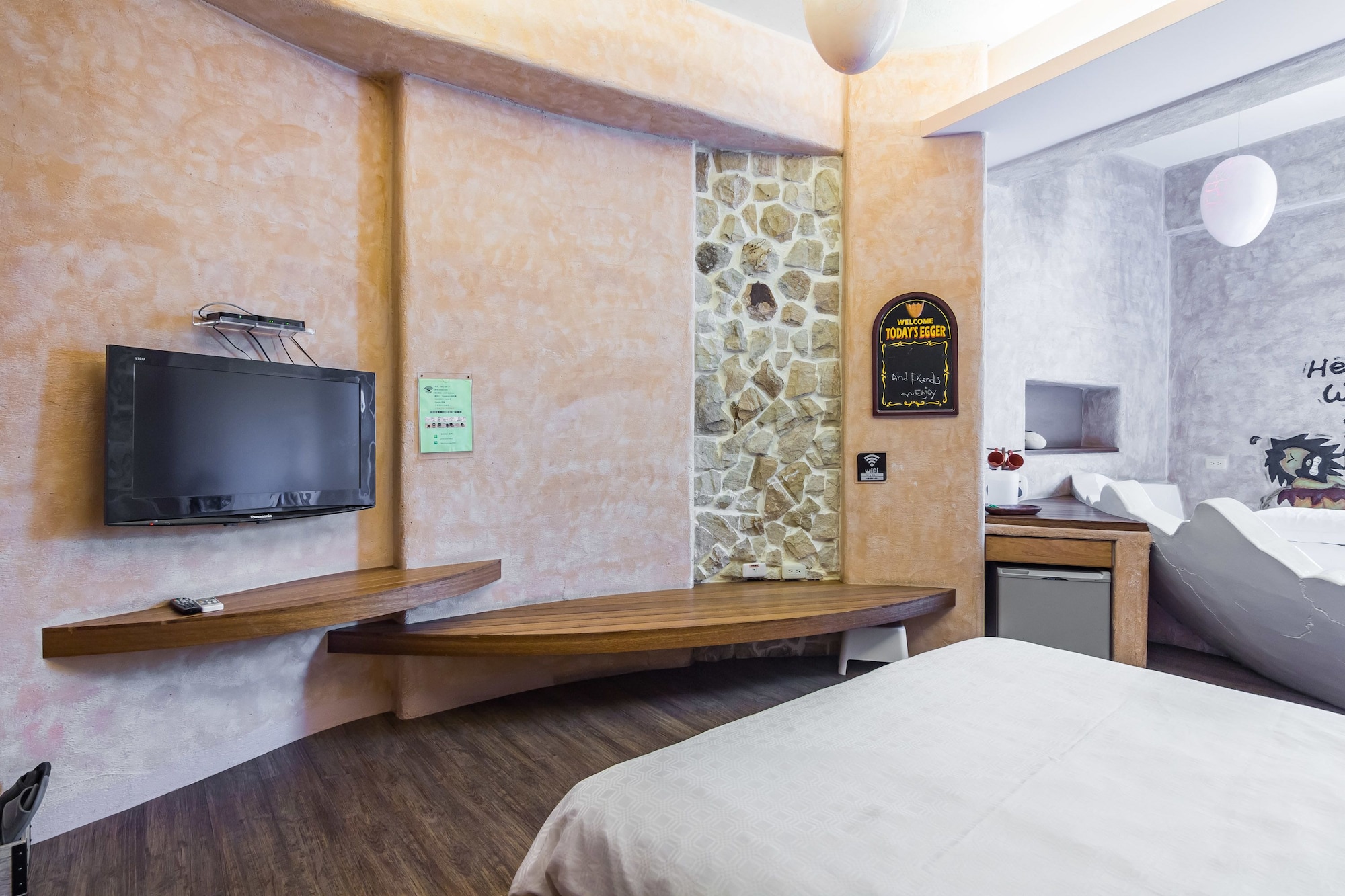 غرفة ديلوكس رباعية بسرير كينج، Kenting Fairyland & Farm Guest House 6/8