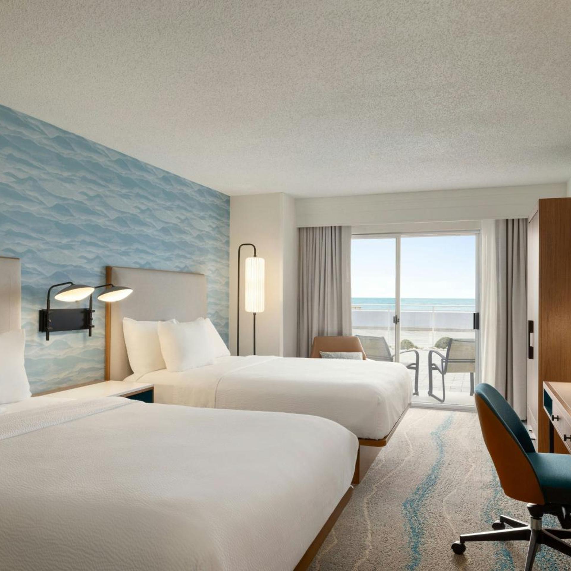 Room, 2 Queen Beds, Ocean Front, Patio, Ground Floor