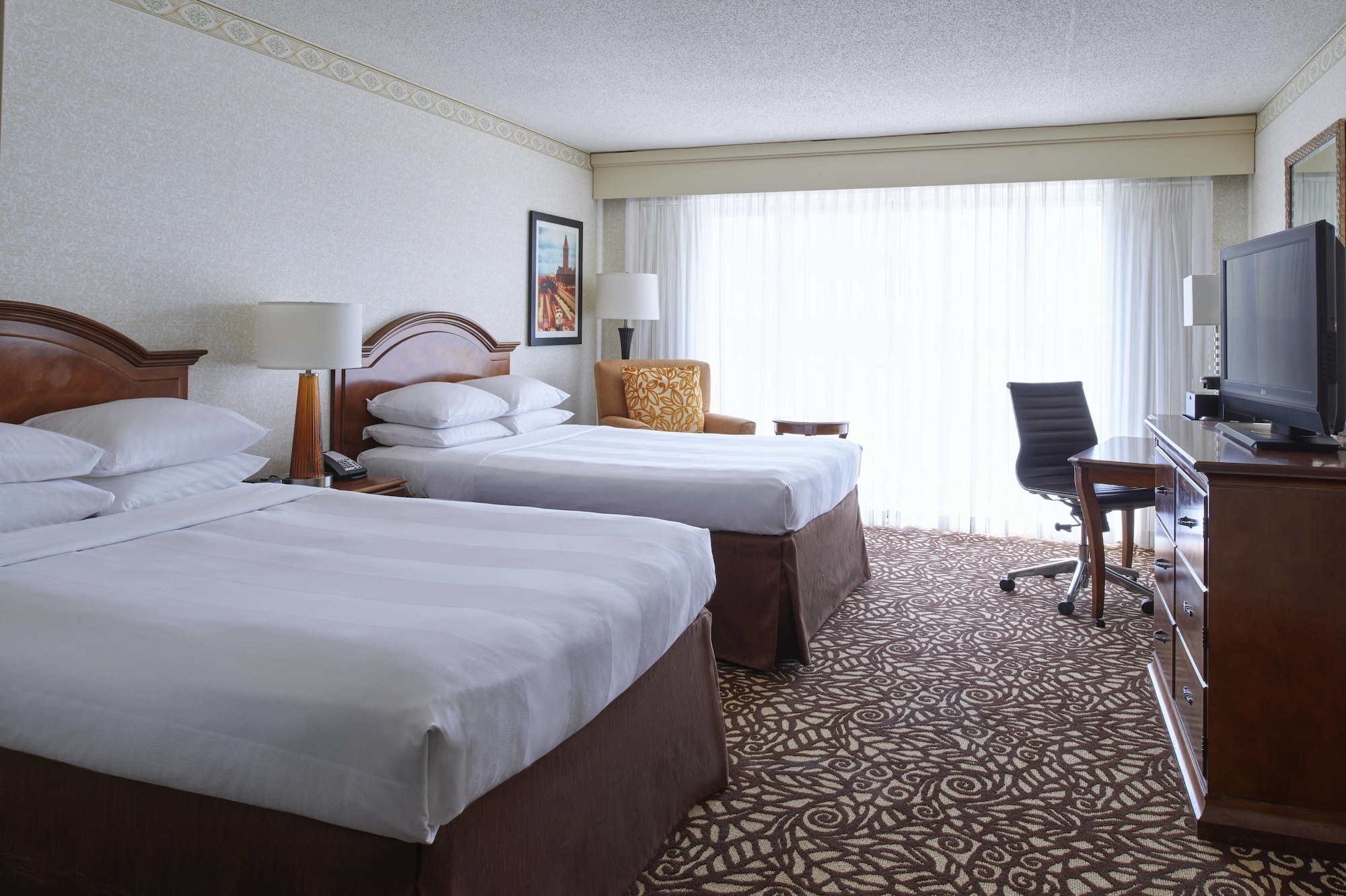 غرفة بسريرين مزدوجين، Marriott Milwaukee West 3/10
