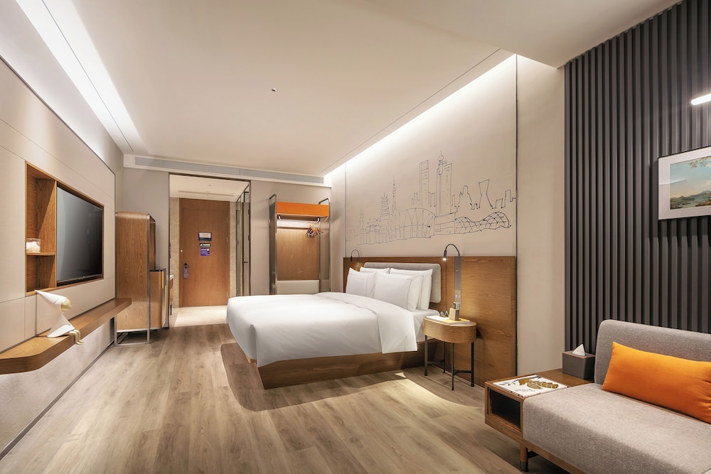غرفة أساسية مفردة بسرير كوين، UrCove by Hyatt Foshan Downtown 4/5