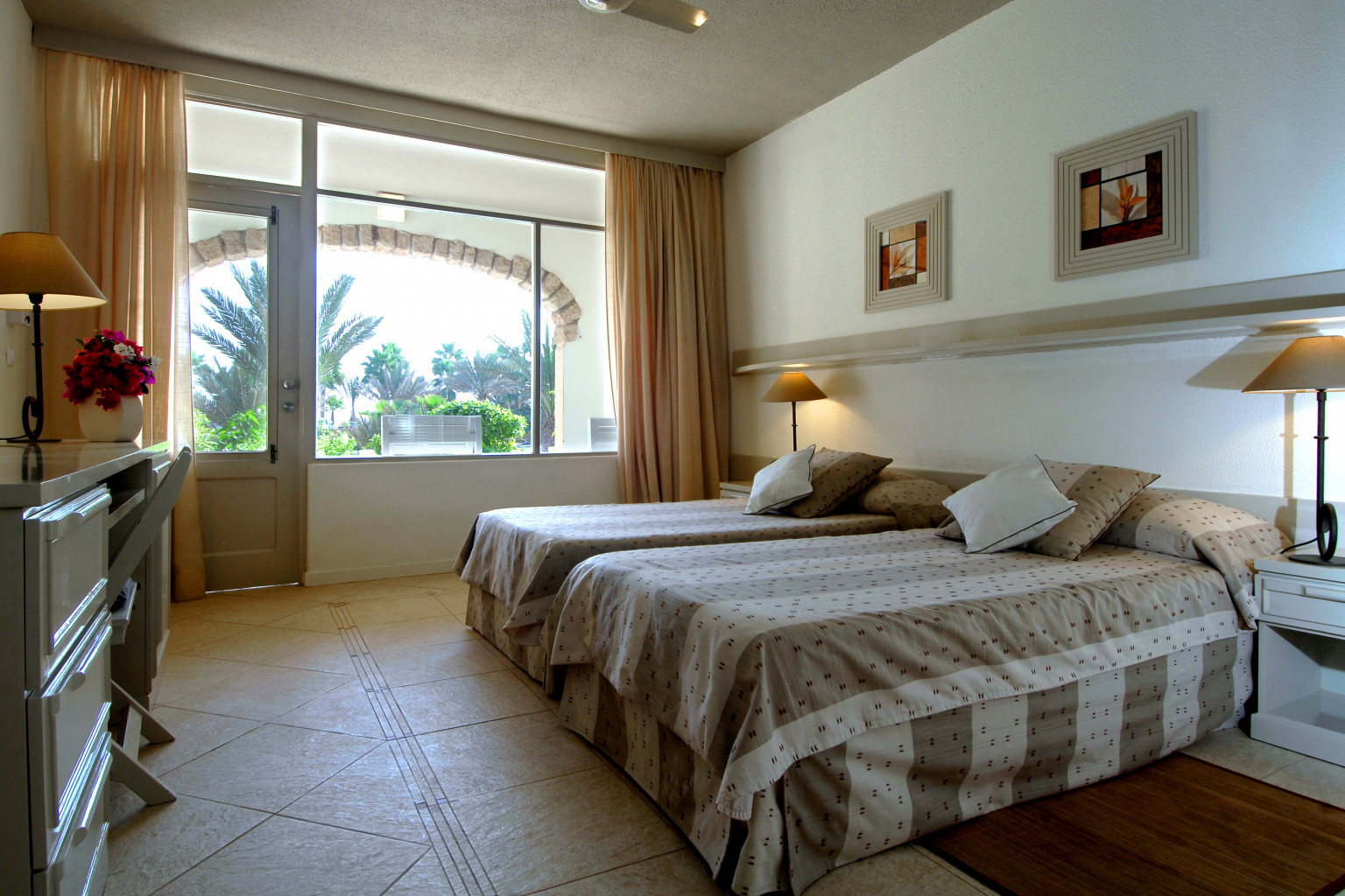 Room, Single, Double Bed, Land View