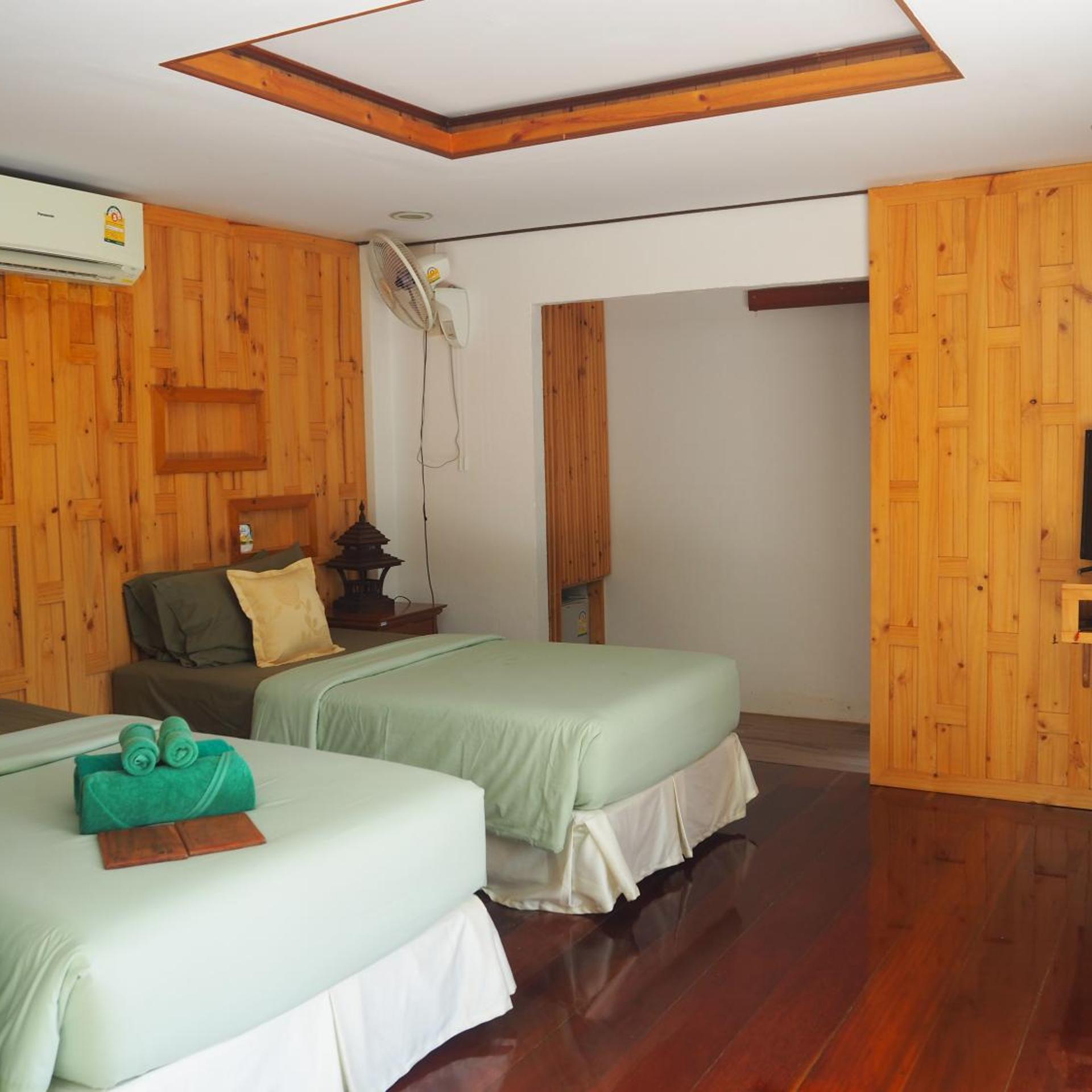Thai, House, Twin Beds, Garden View