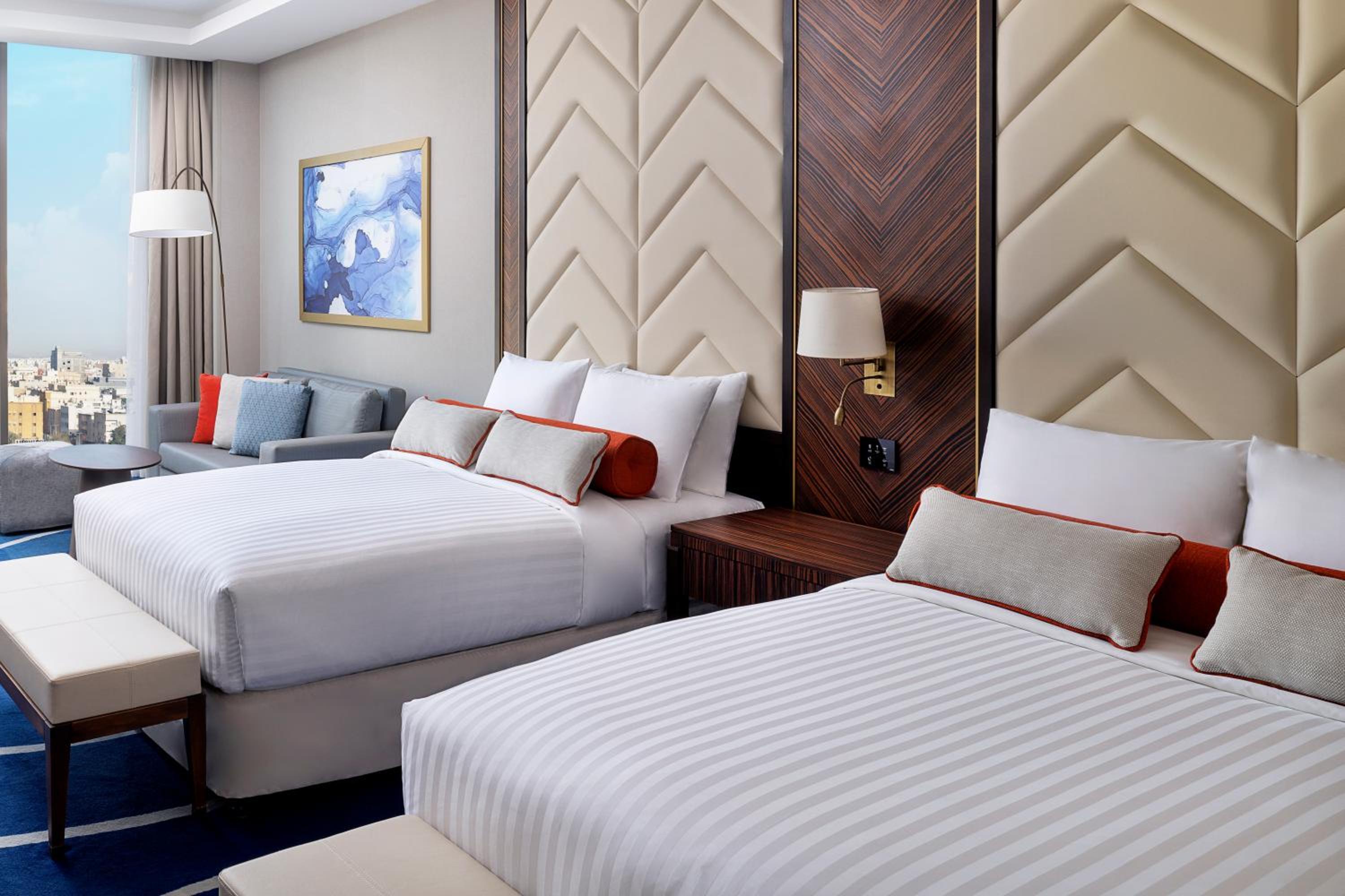 Grand, Deluxe, 2 Double Beds, City View