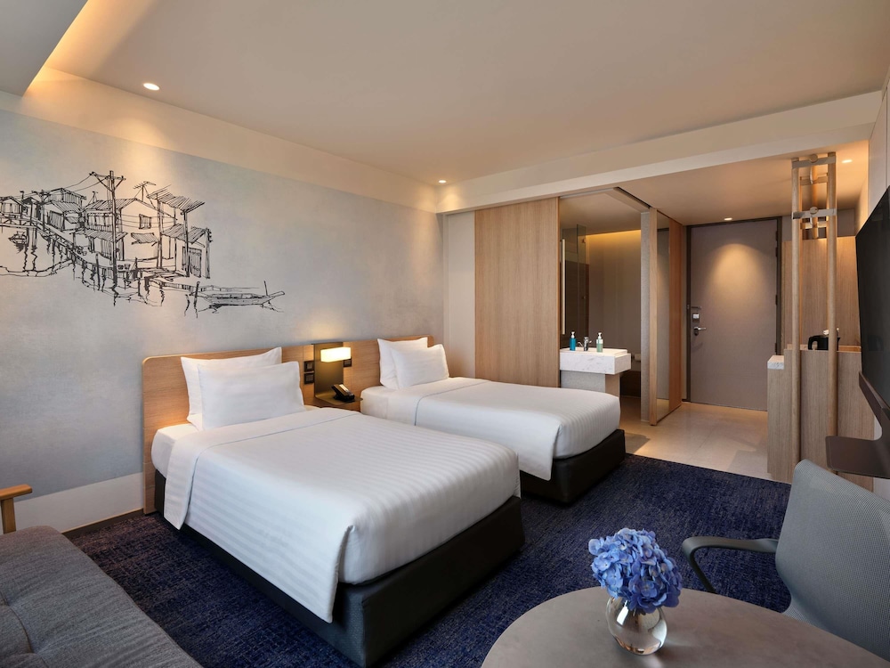 غرفة ديلوكس ركنية بسريرين منفصلين، Novotel Future Park Rangsit 3/8