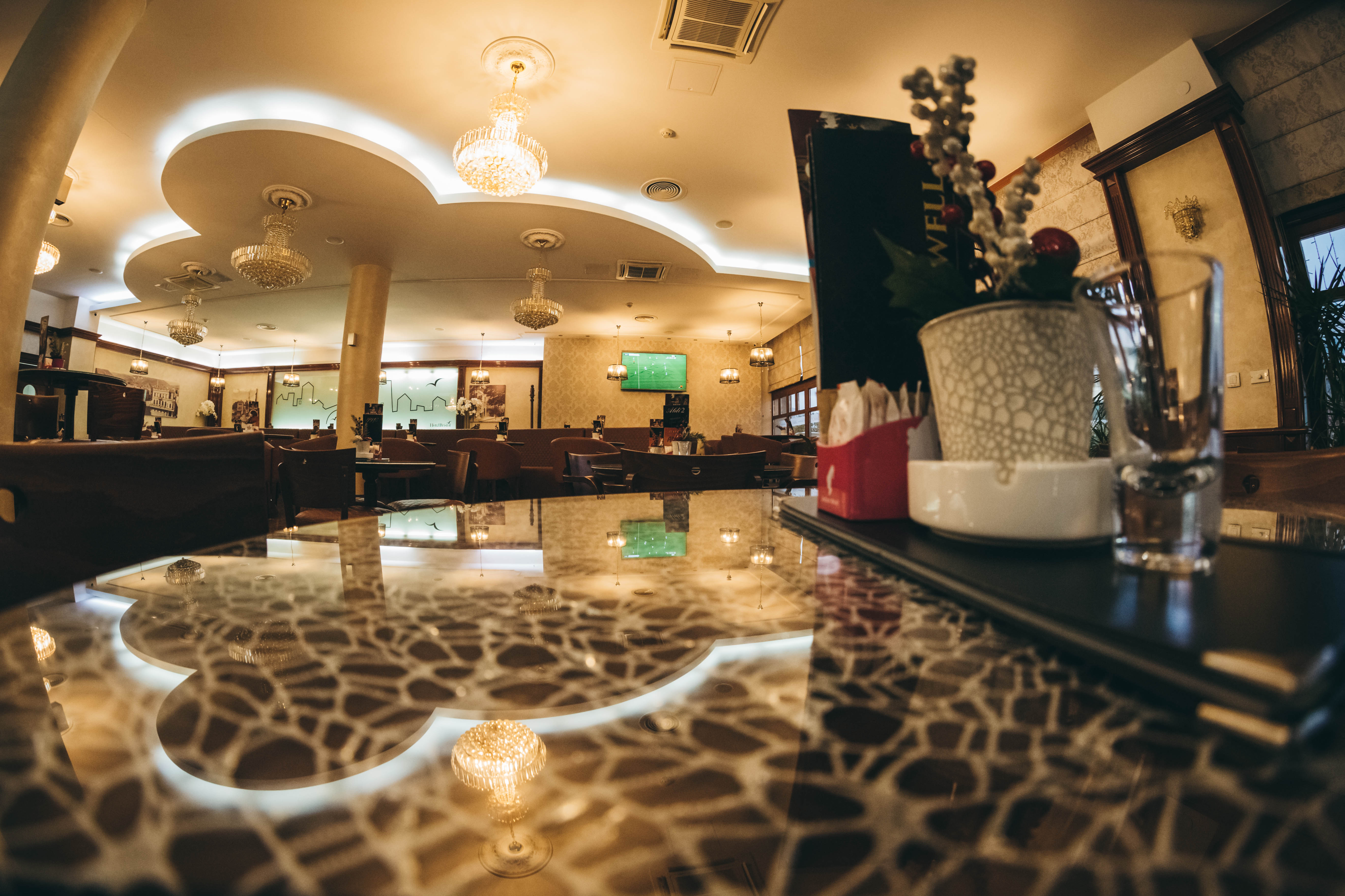 Lobby at Bristol Hotel, MOSTAR