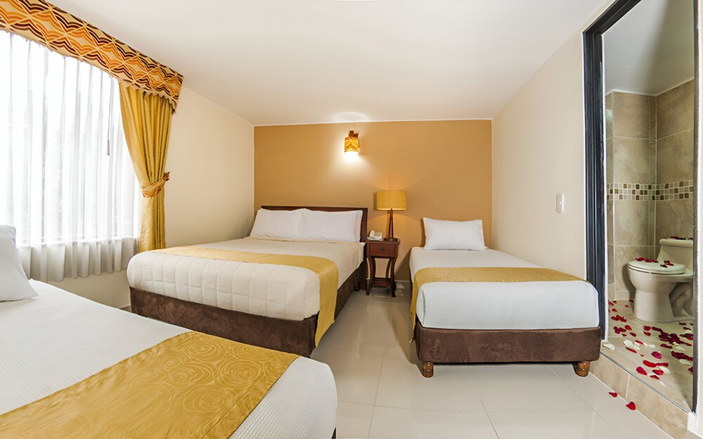 1 Bedroom, Basic, Quadruple, 1 Double and 1 Single Bed