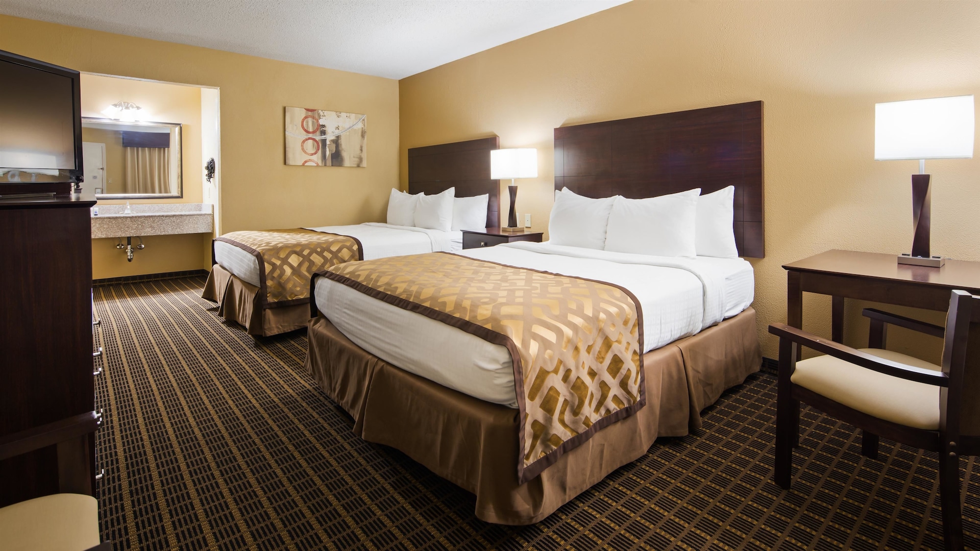 غرفة قياسية بسريرين كوين لذوي الإعاقة، Best Western Green Tree Inn 6/7