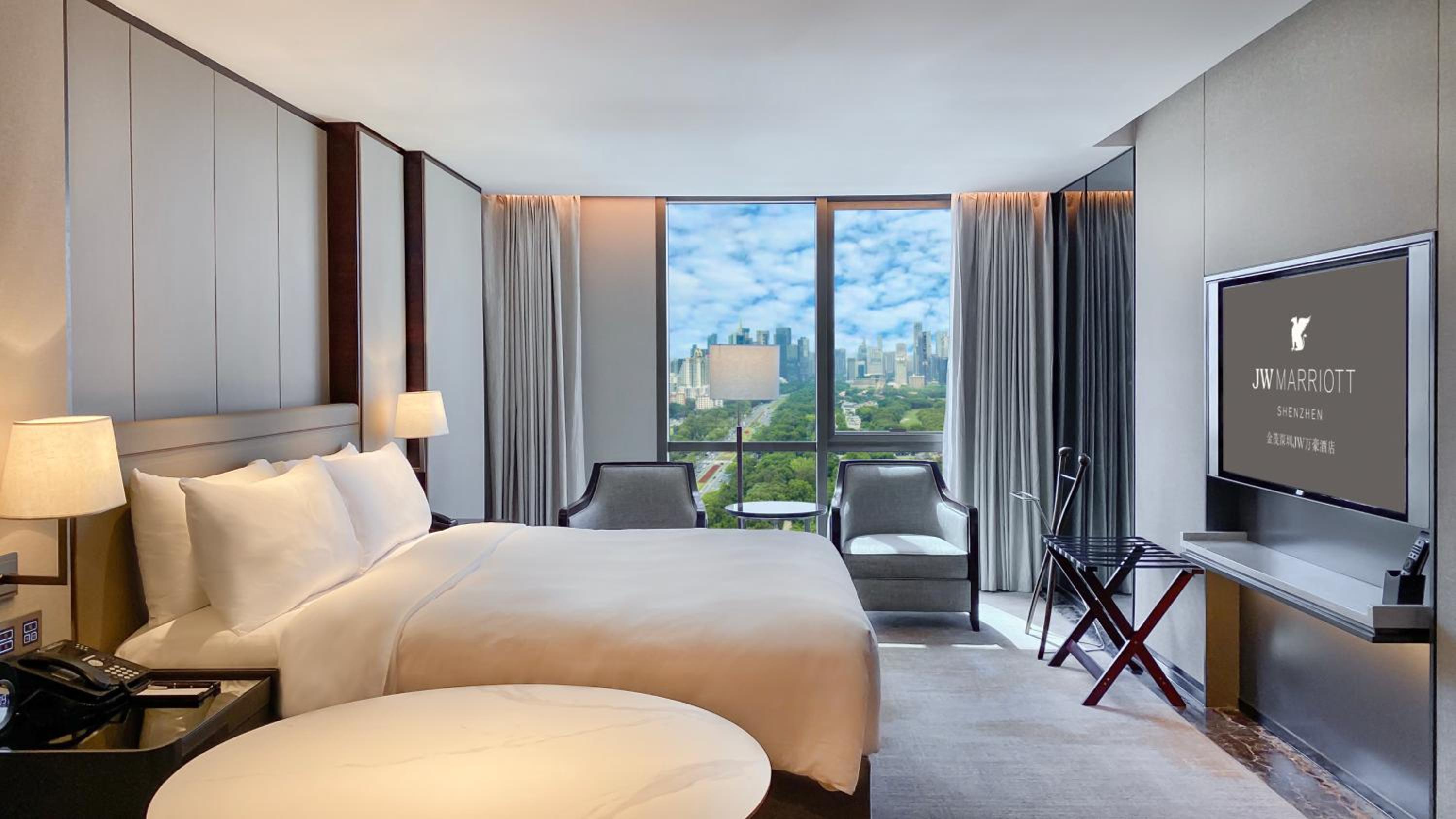 غرفة ديلوكس بسرير كينج في طابق مرتفع، Jw Marriott Hotel Shenzhen 2/9
