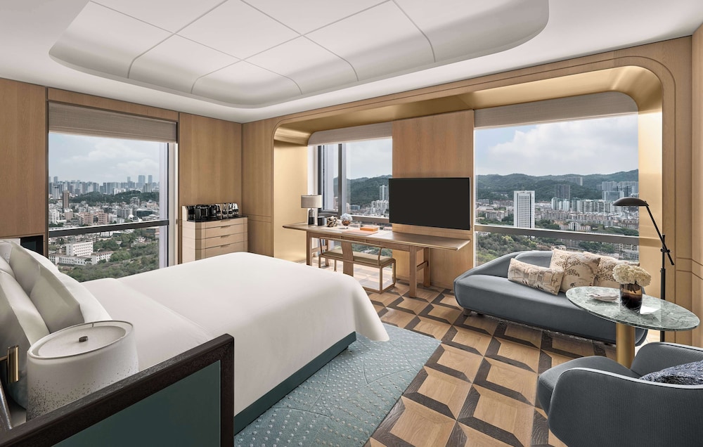 غرفة بانورامية بسرير كينج وسرير كوين، Waldorf Astoria Xiamen 2/4