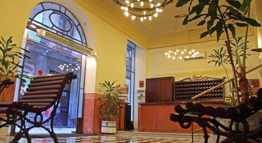 Lobby at Peninsular Hotel, BARCELONA