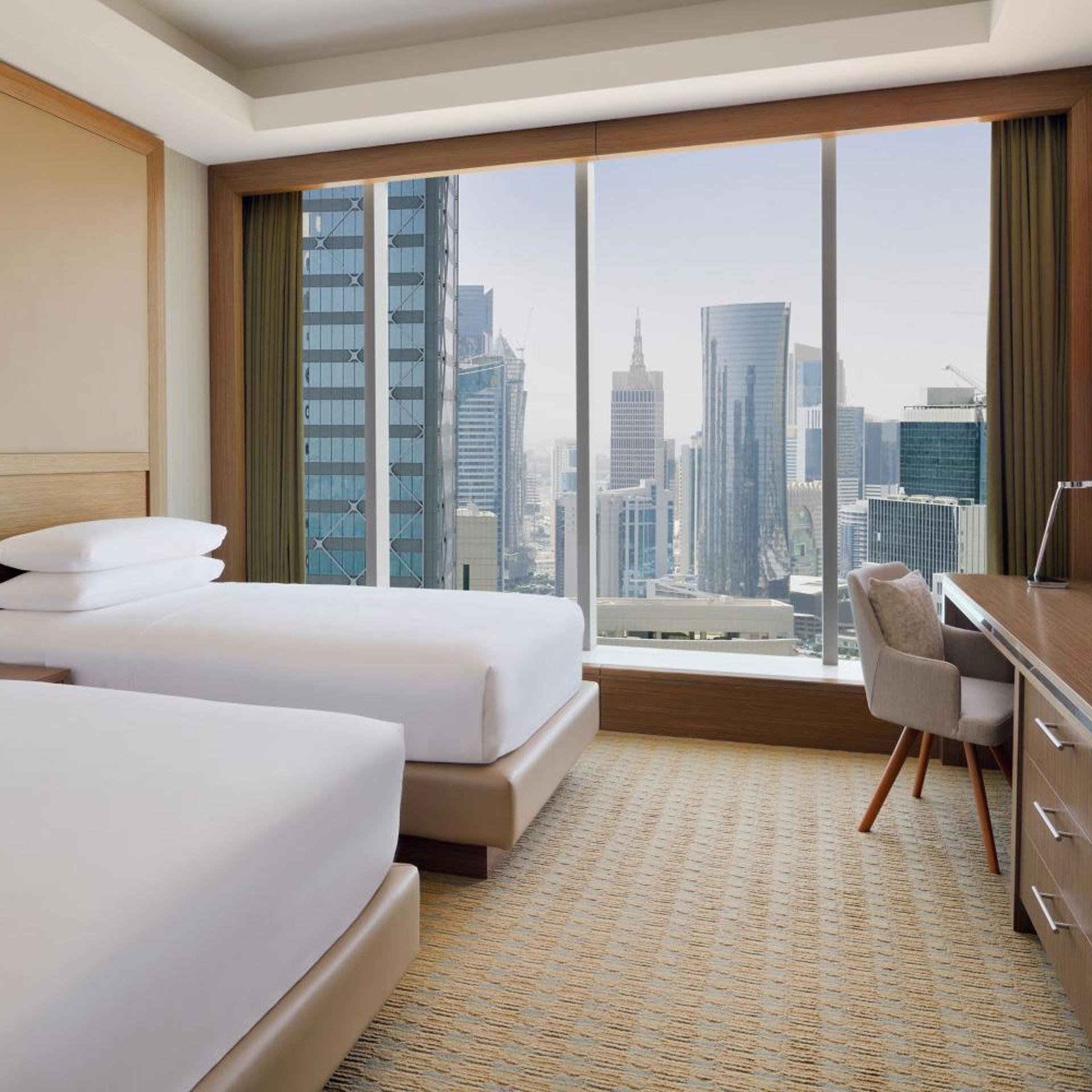 شقة بسرير كينج وسريرين منفصلين بإطلالة على المدينة بغرفتي نوم، Delta Hotels Marriott City Center Doha 2/5