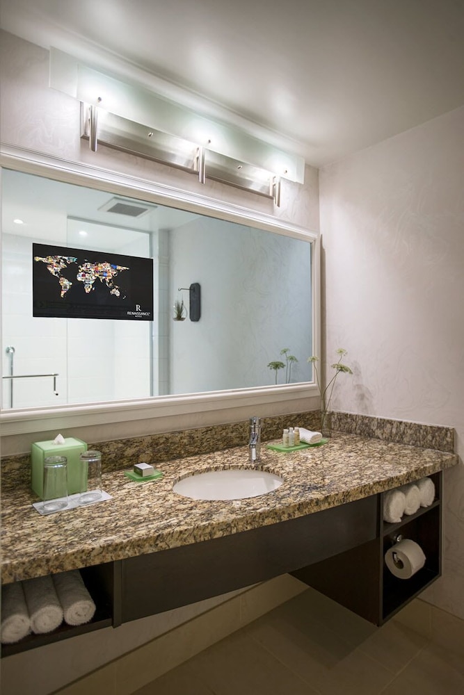 غرفة بسرير كينج لذوي الإعاقة، Renaissance Raleigh North Hills Hotel 4/4