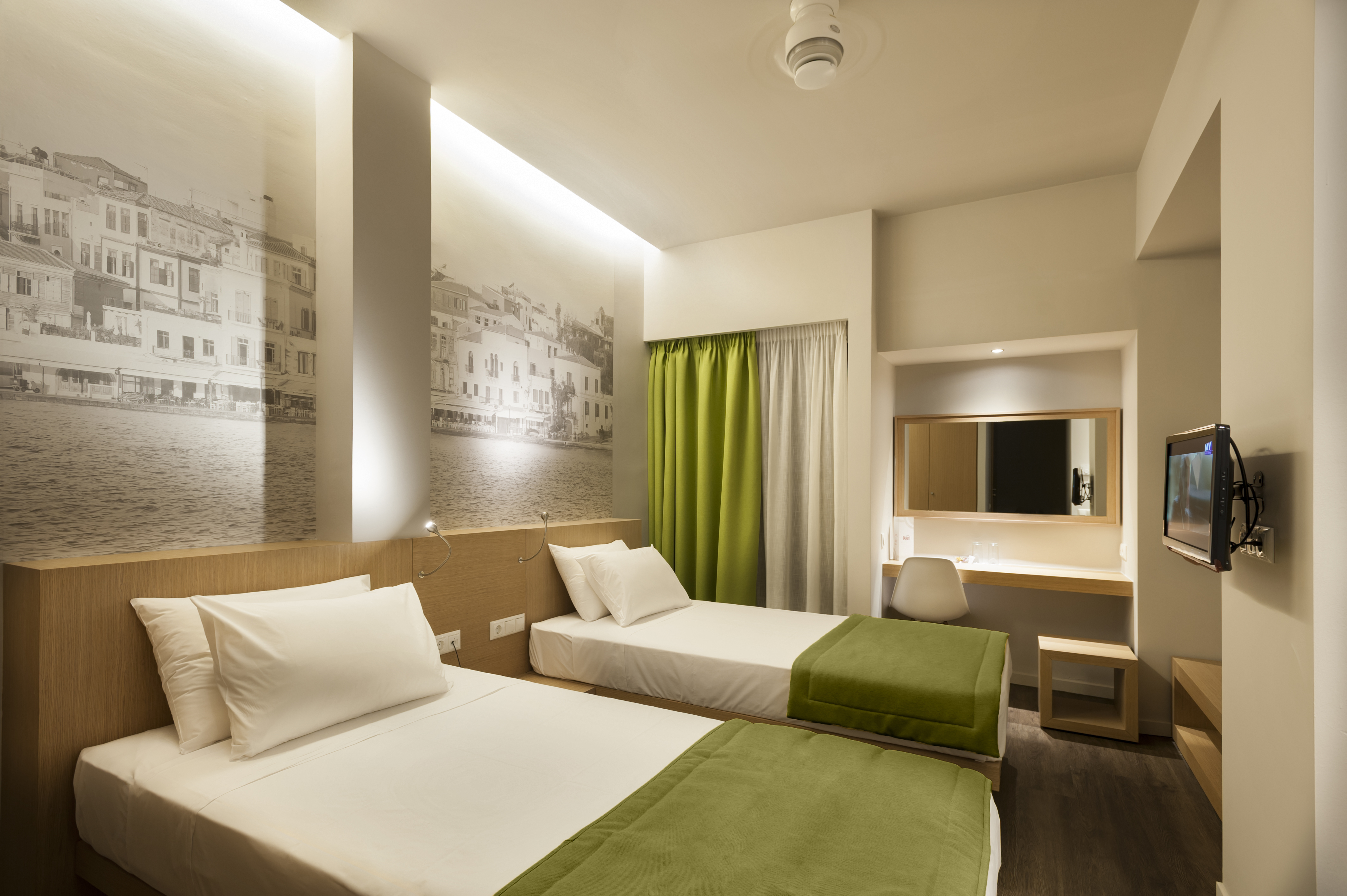 غرفة بسرير مزدوج أو سريرين منفصلين، Kriti Hotel 3/3