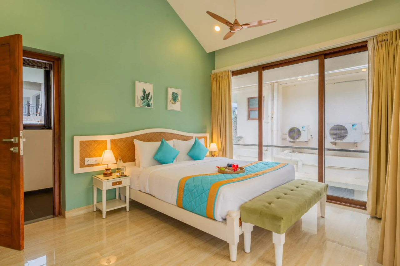 Room at ELIVAAS 4 BHK With Pvt Pool & Outdoor Sitting Area Anasa, Siolim