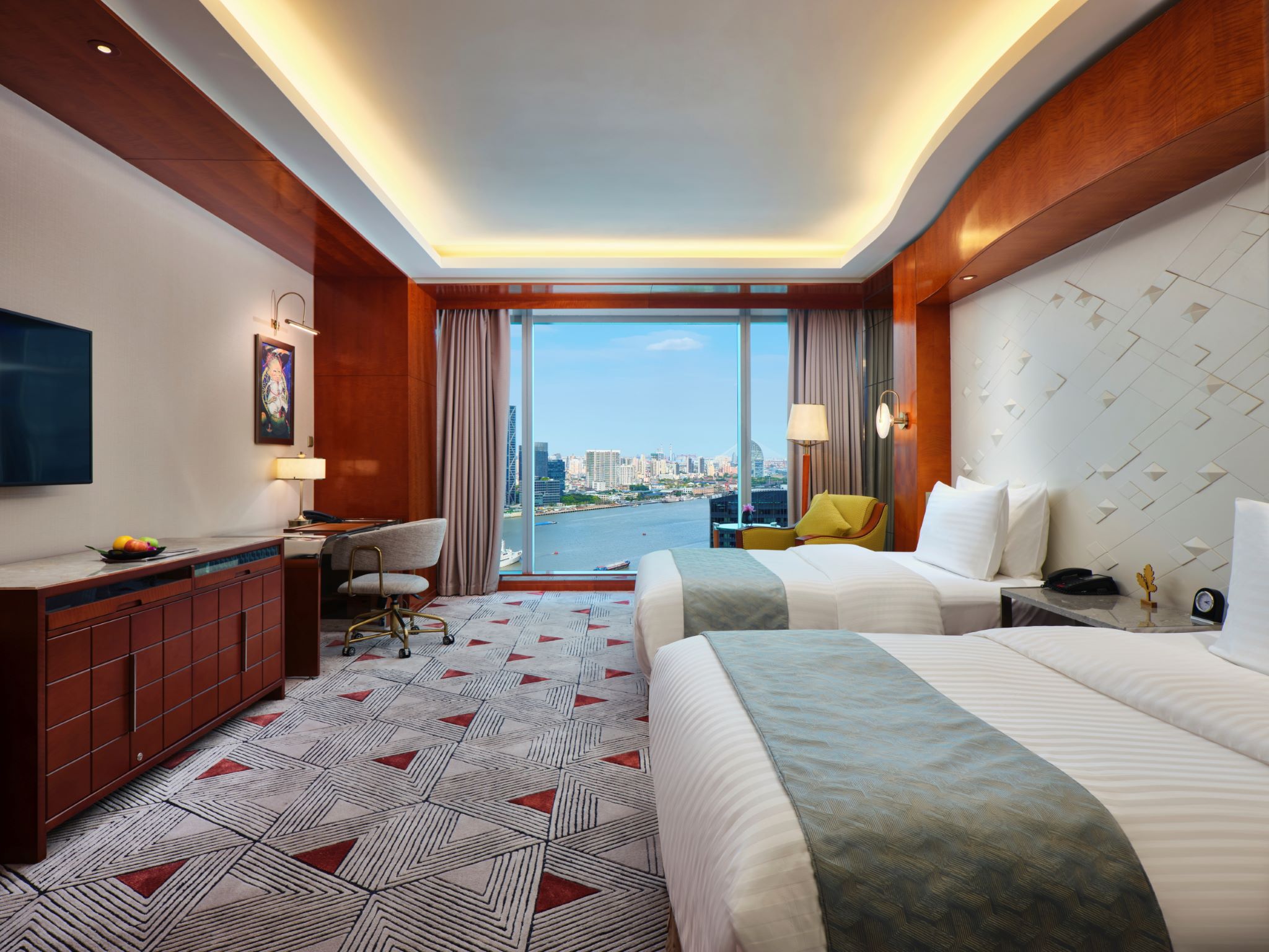Bund, Club, Twin Beds, with View