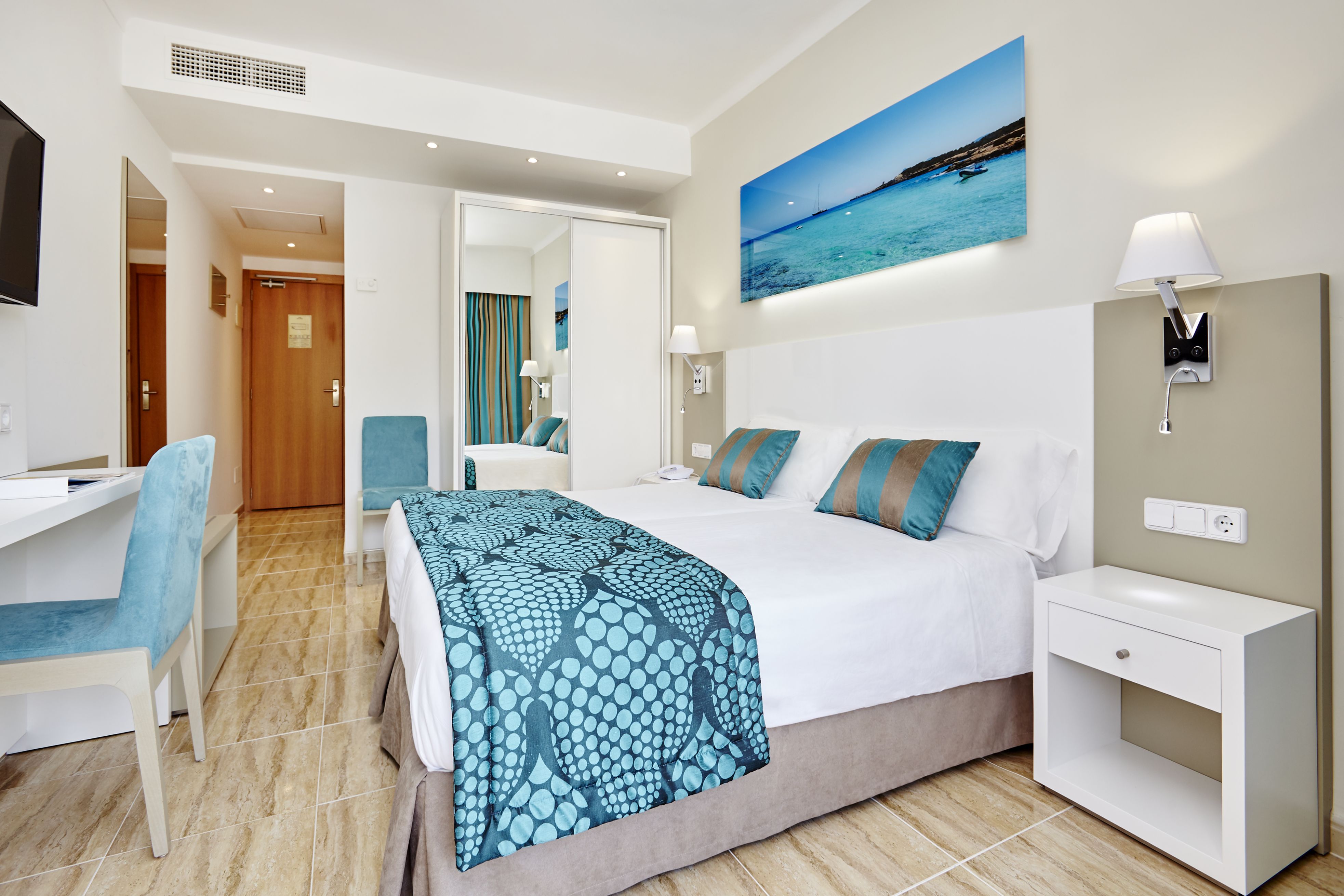 Room, Double Bed, Side Sea View